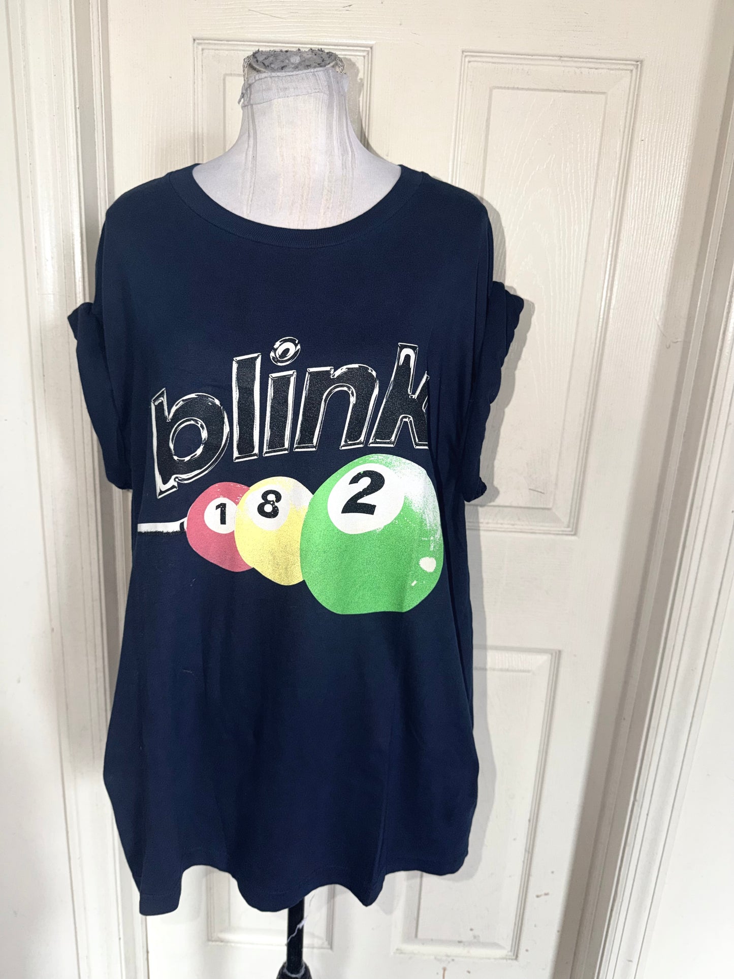 Blink-182 Oversized Distressed Tee