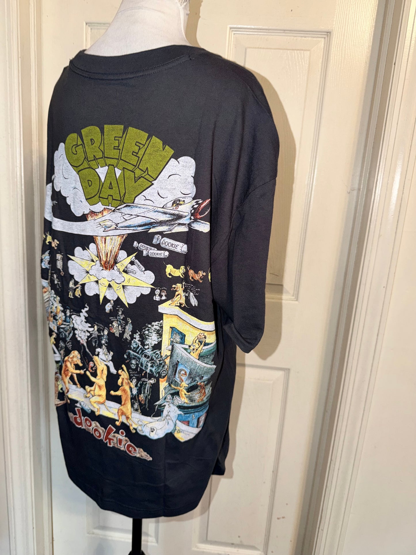 Green Day Double Sided Oversized Tee