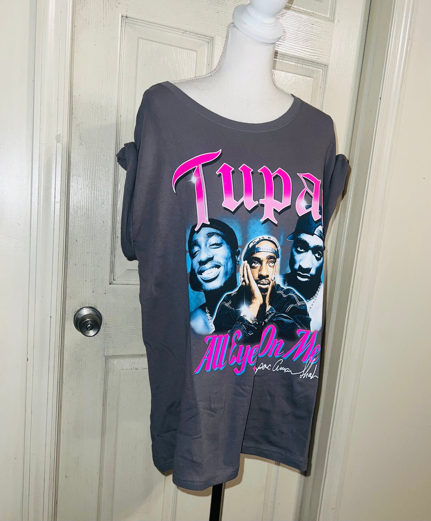 Tupac Oversized Distressed Tee