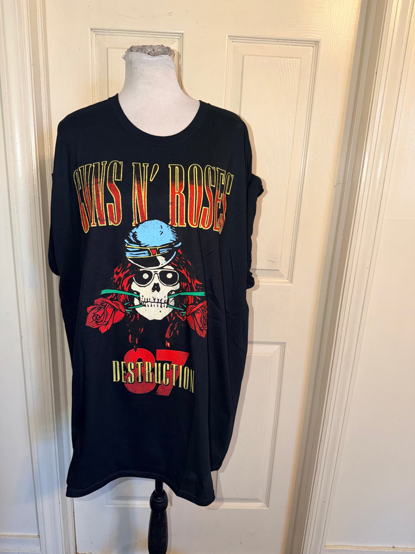 Guns N’ Roses Double Sided Oversized Distressed Tee