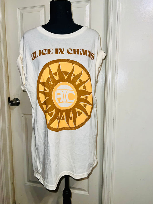 Alice In Chains Oversized Distressed Tee
