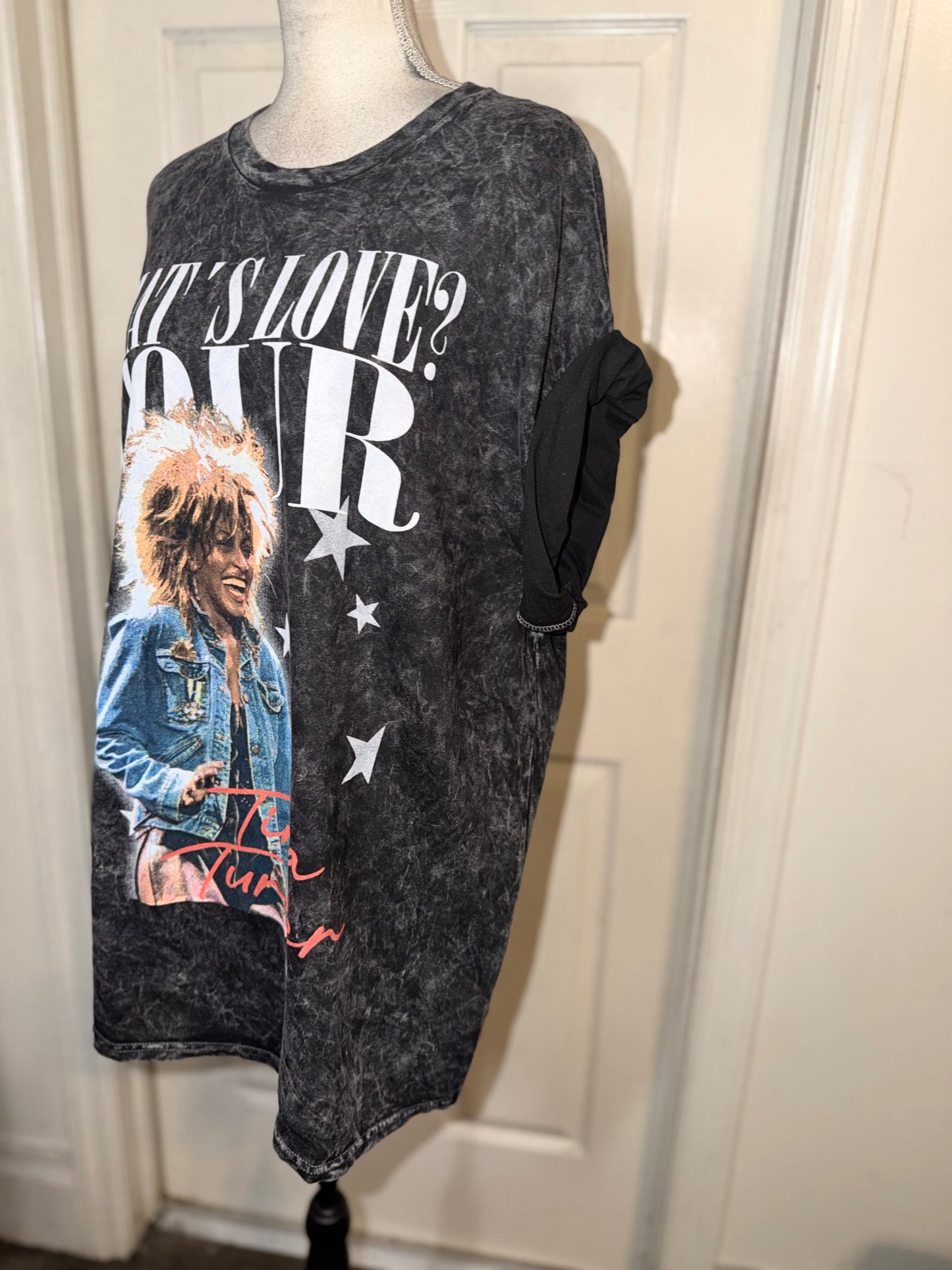 Tina Turner Double Sided Oversized Distressed Tee