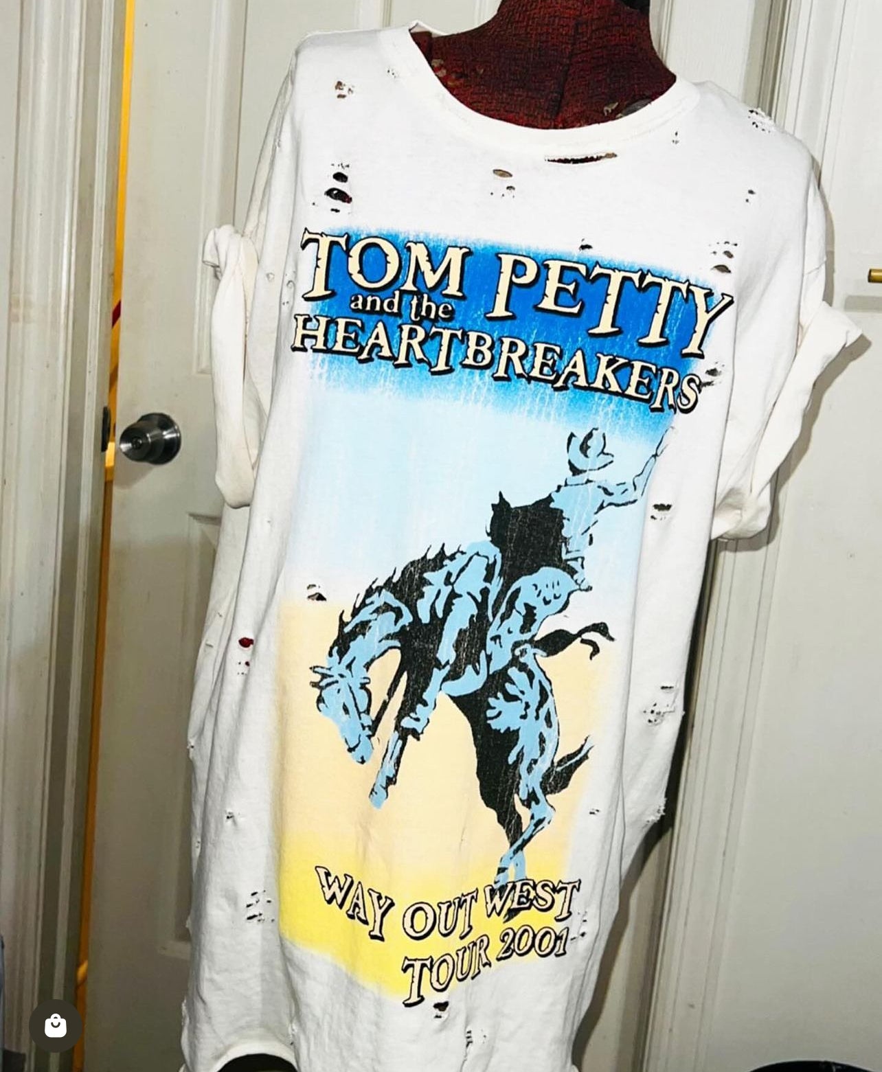 Tom Petty and the Heartbreakers Oversized Distressed Tee