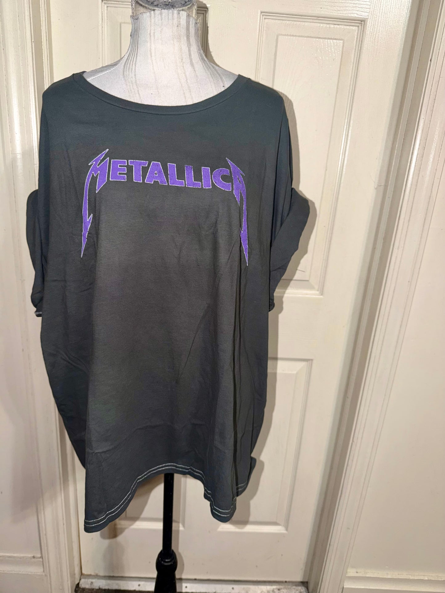 Metallica Double Sided Oversized Distressed Tee
