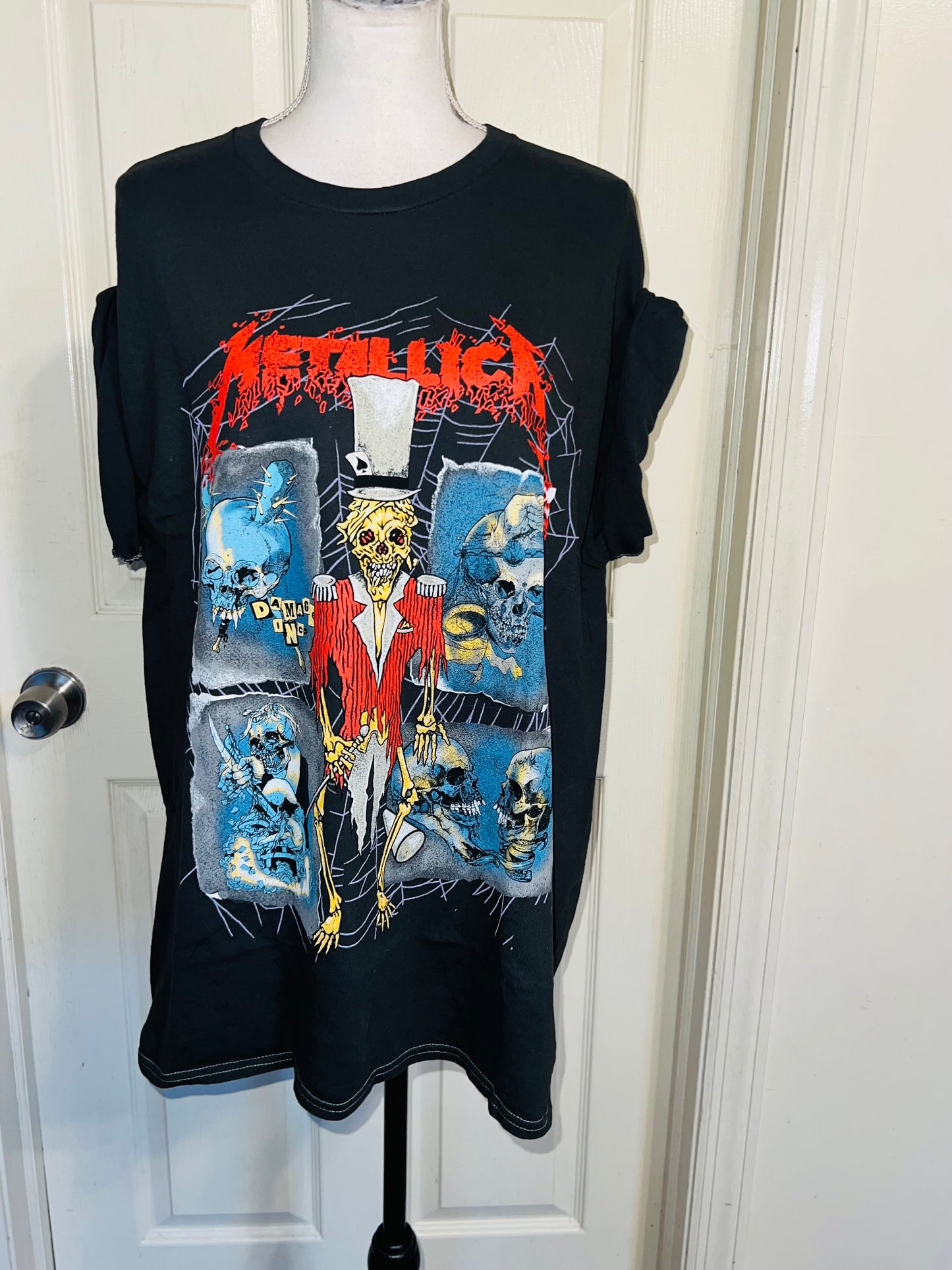 Metallica Double Sided Oversized Distressed Tee