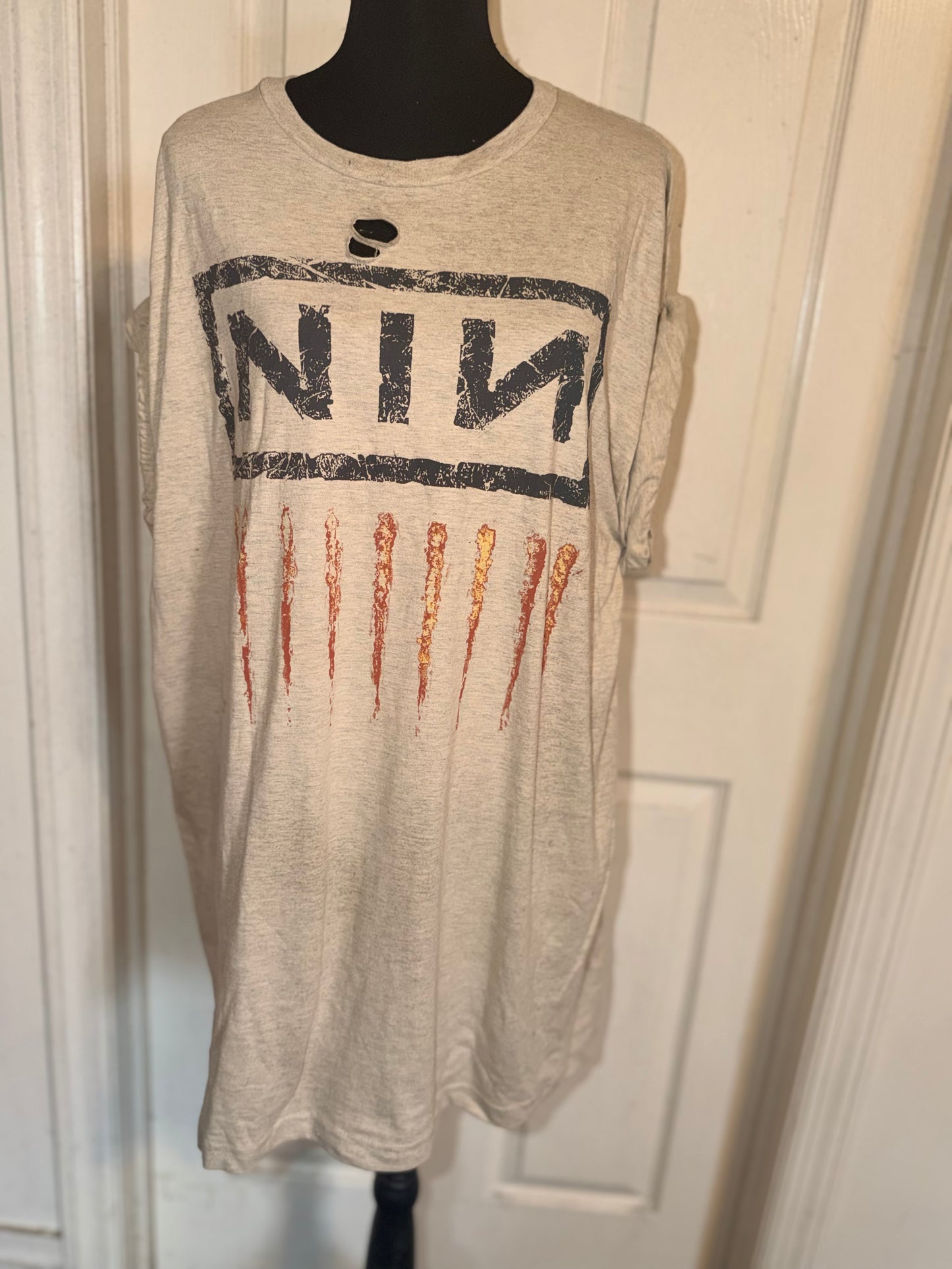 Nine Inch Nails Oversized Distressed Tee
