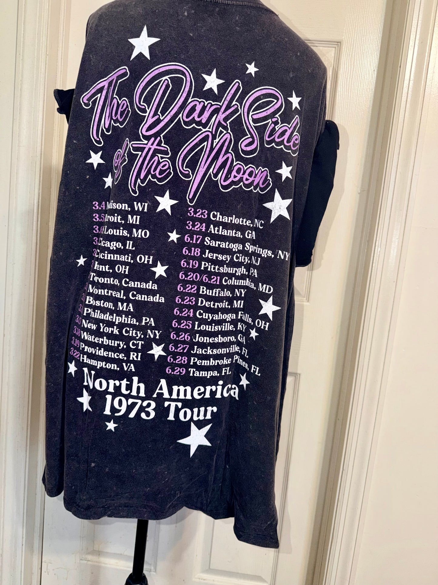 Pink Floyd Double Sided Oversized Distressed Tee