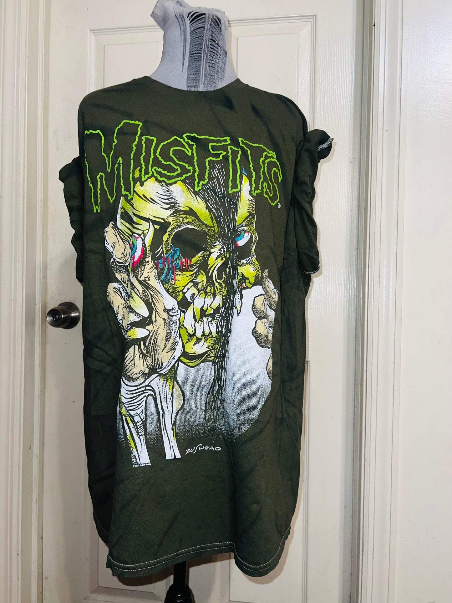 The Misfits Tie Dye Oversized Distressed Tee