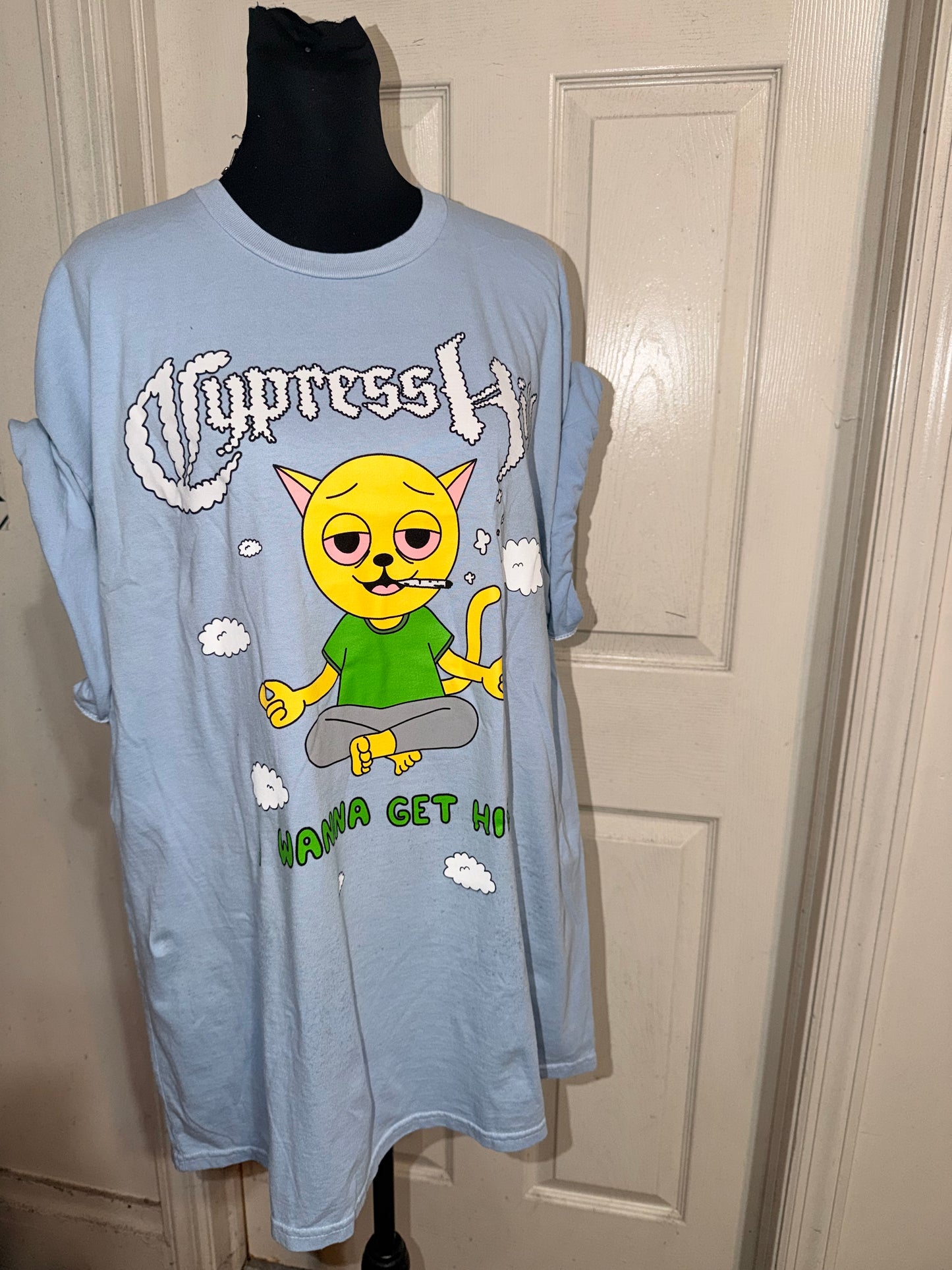 Cypress Hill Double Sided Oversized Distressed Tee