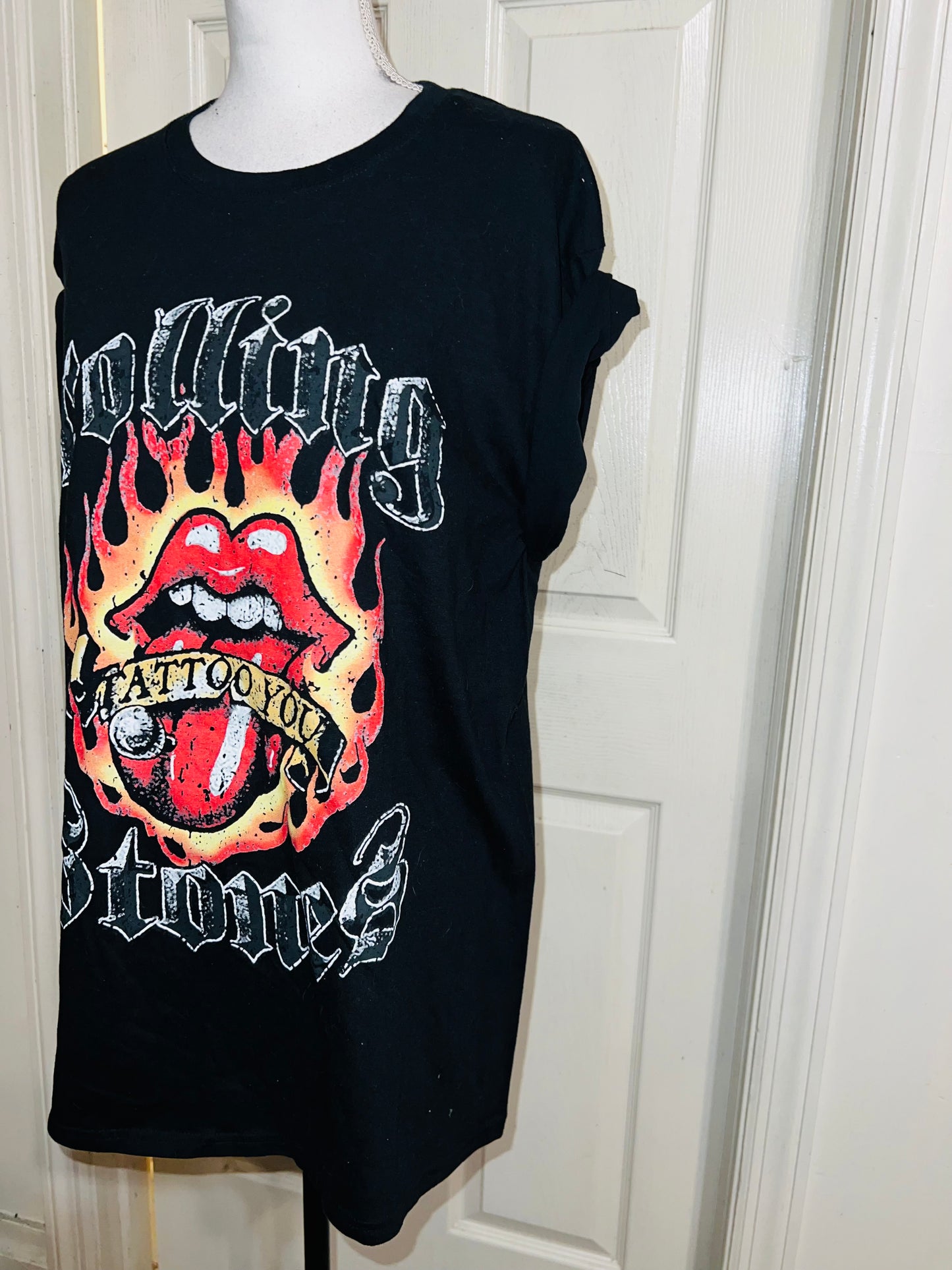 Rolling Stones “Tattoo You” Oversized Distressed Tee