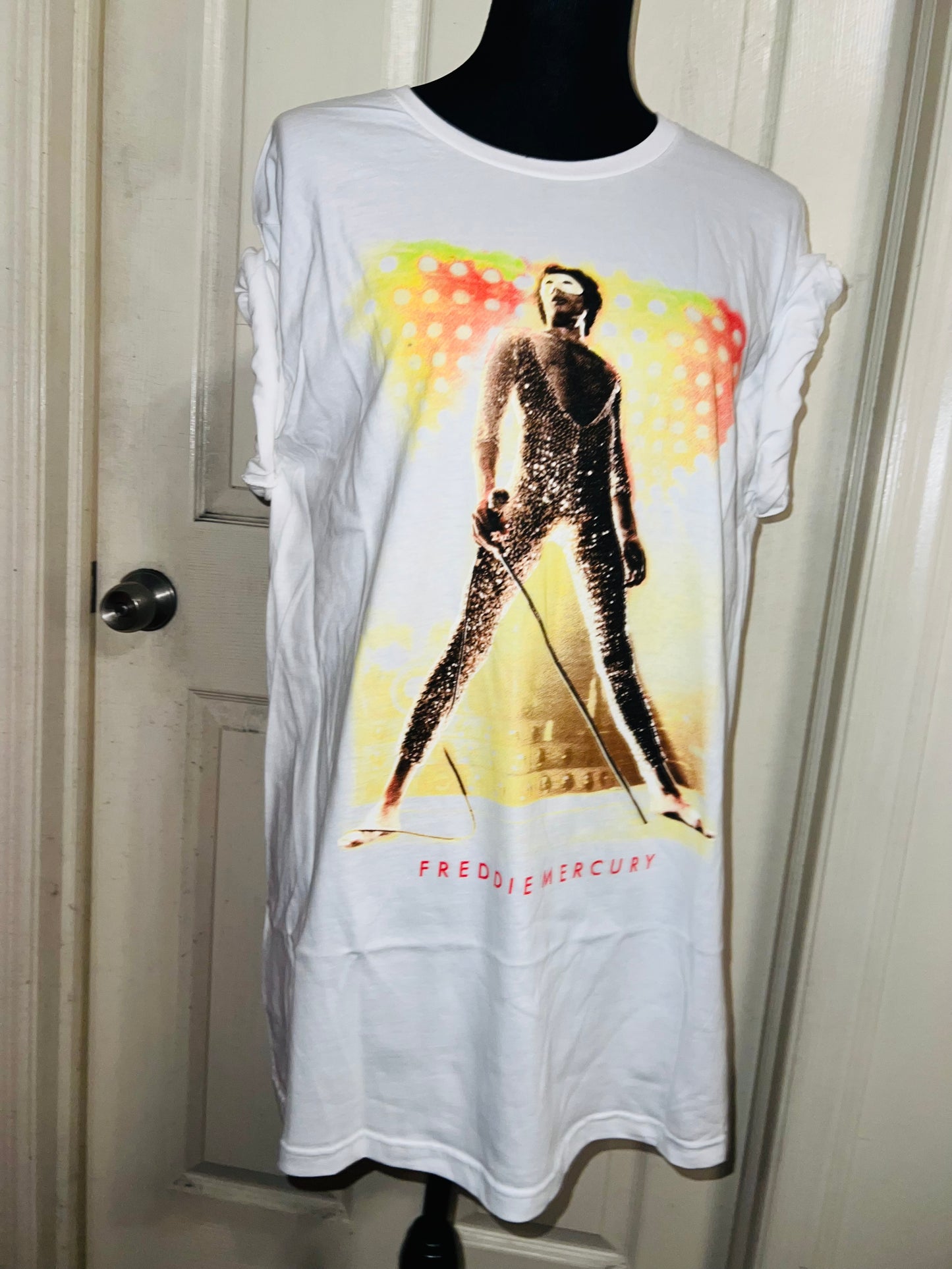 Freddie Mercury Oversized Distressed T-Shirt