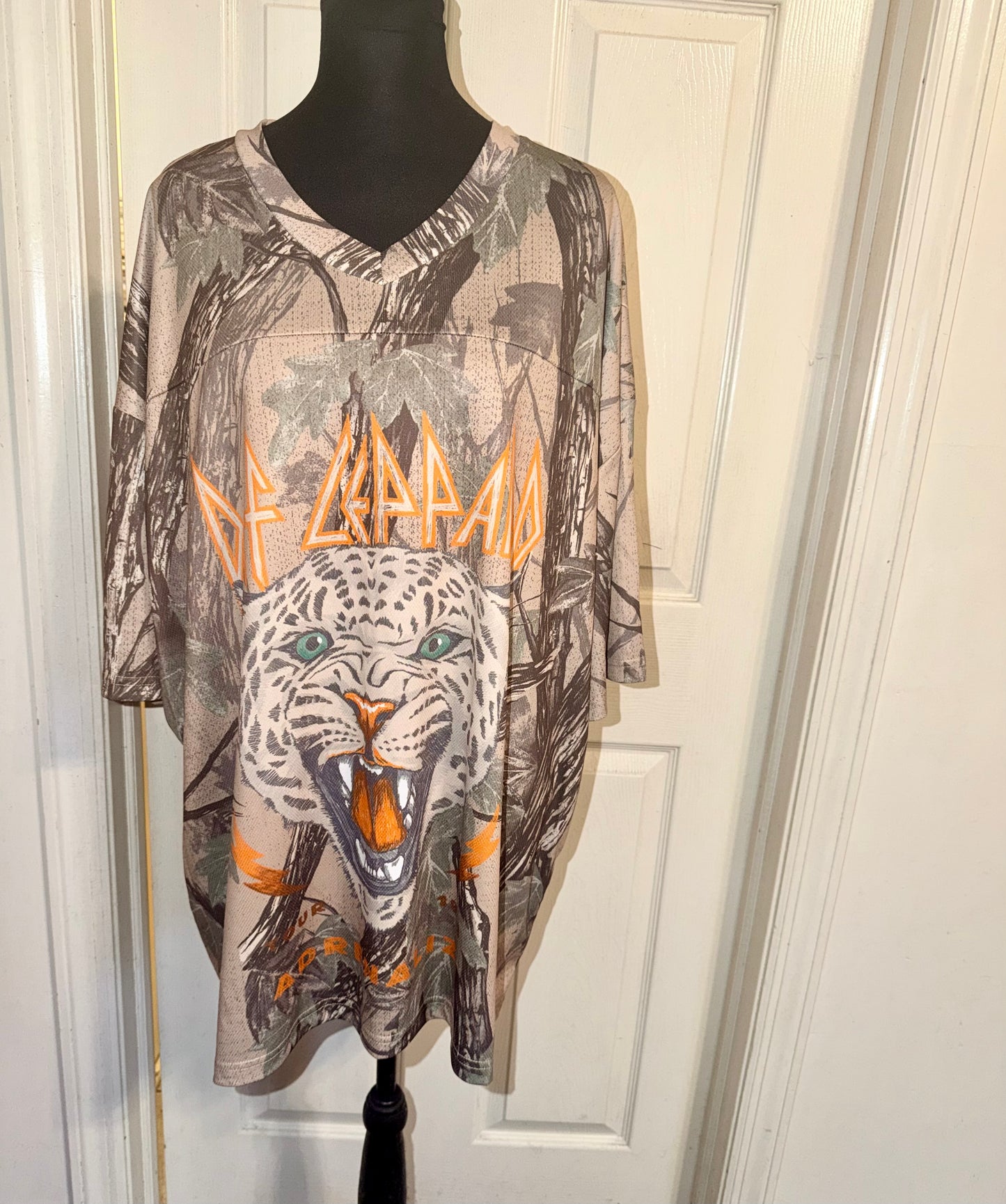 Def Leppard Double Sided Oversized Jersey Tee