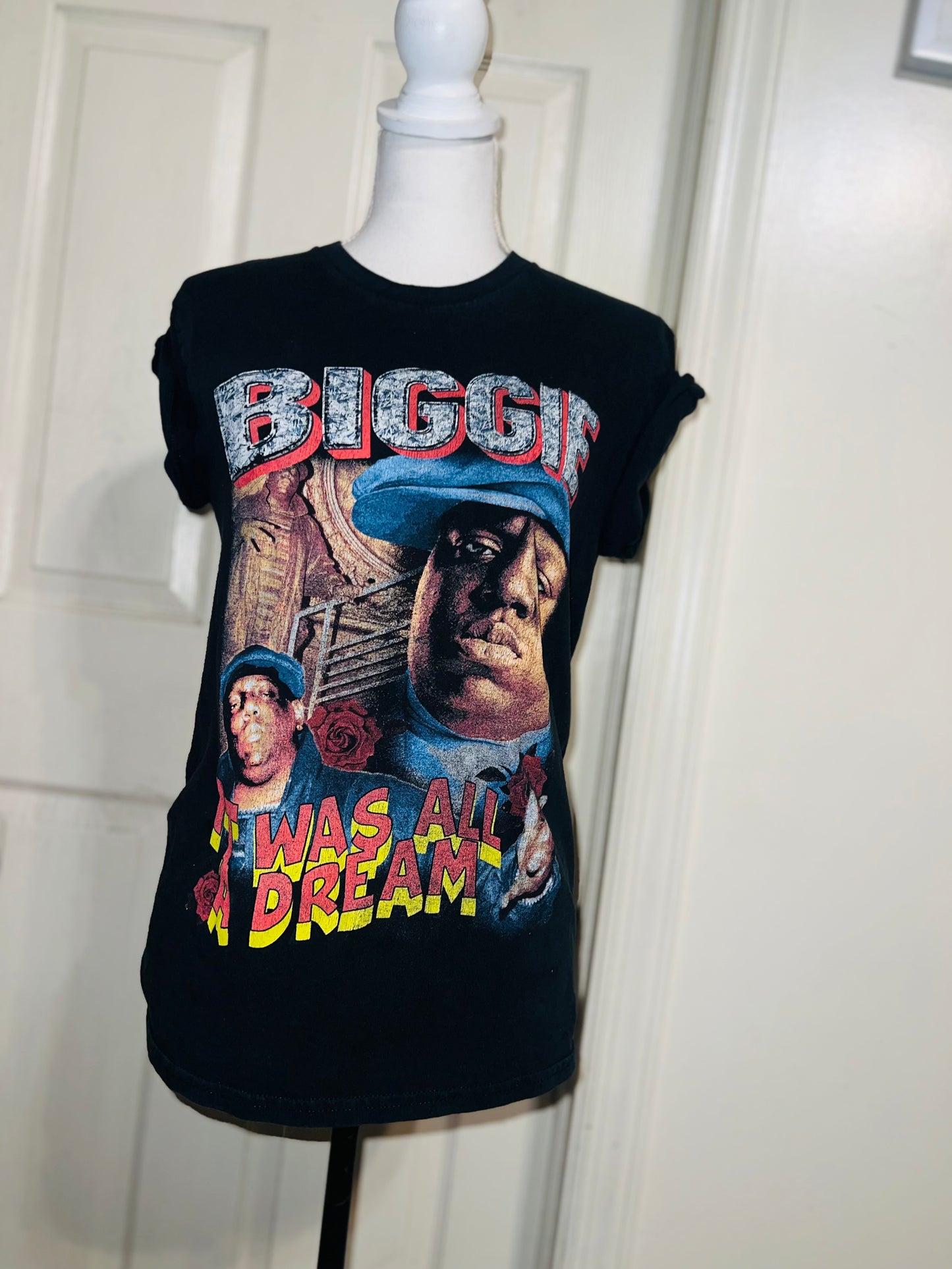 Biggie Smalls Oversized Distressed Tee