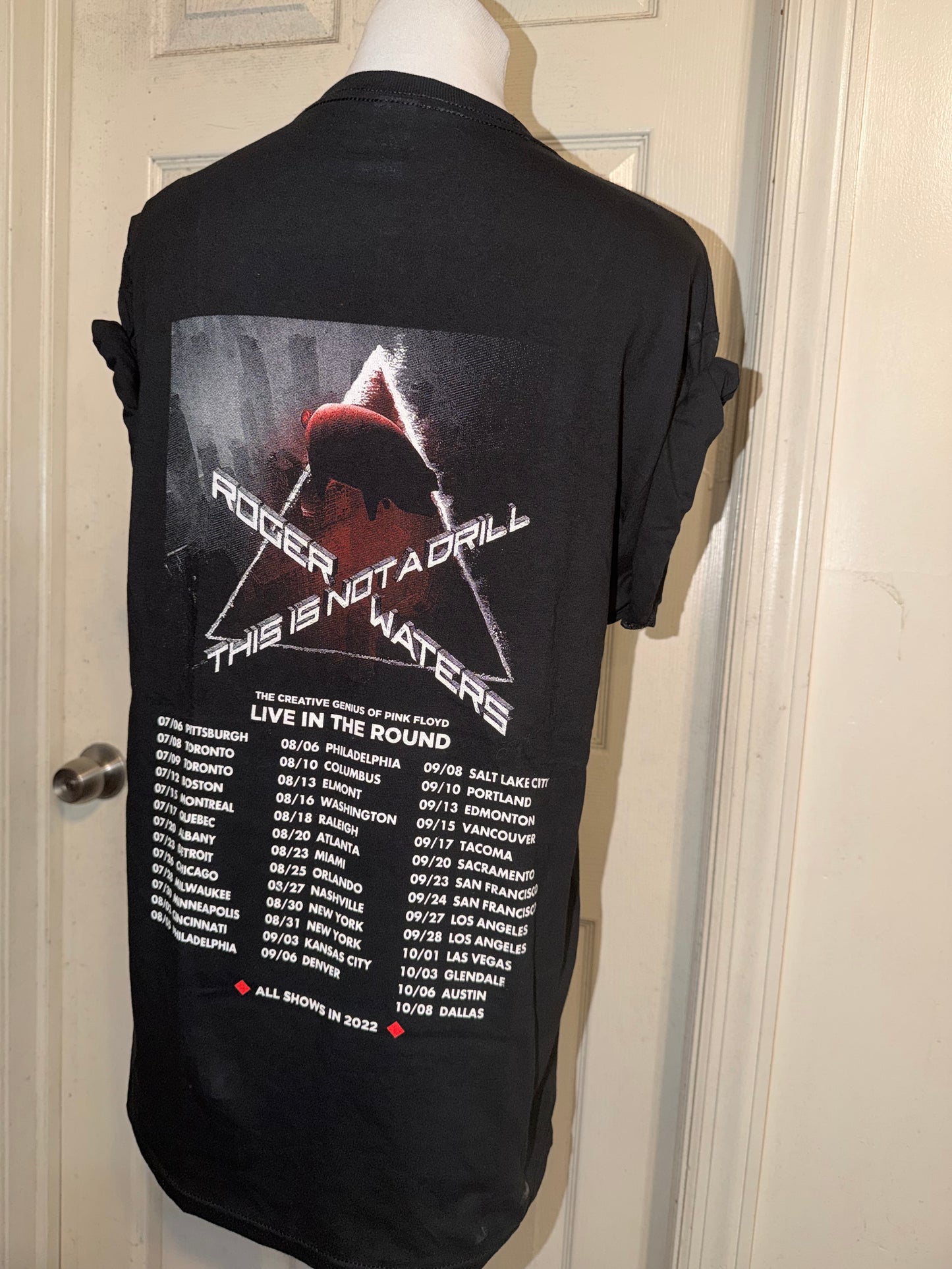 Pink Floyd Roger Waters Oversized Double Sided Distressed Tee