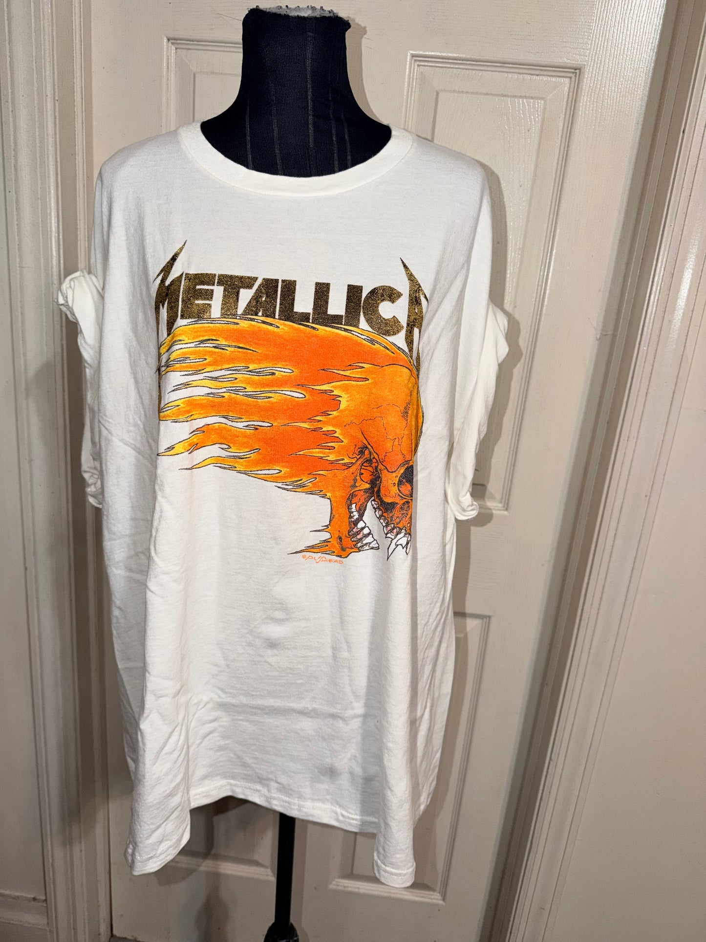Metallica Double Sided Oversized Distressed Tee