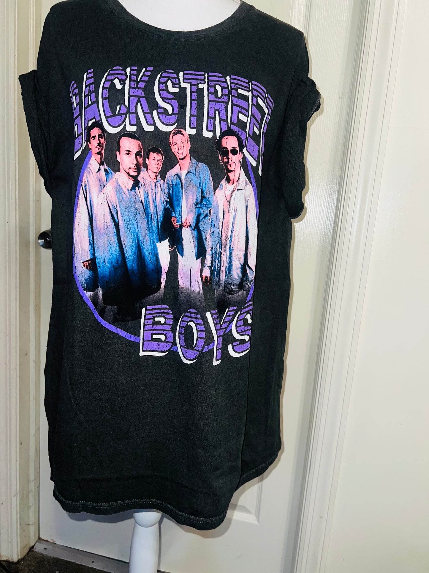 Backstreet Boys Oversized Distressed Tee