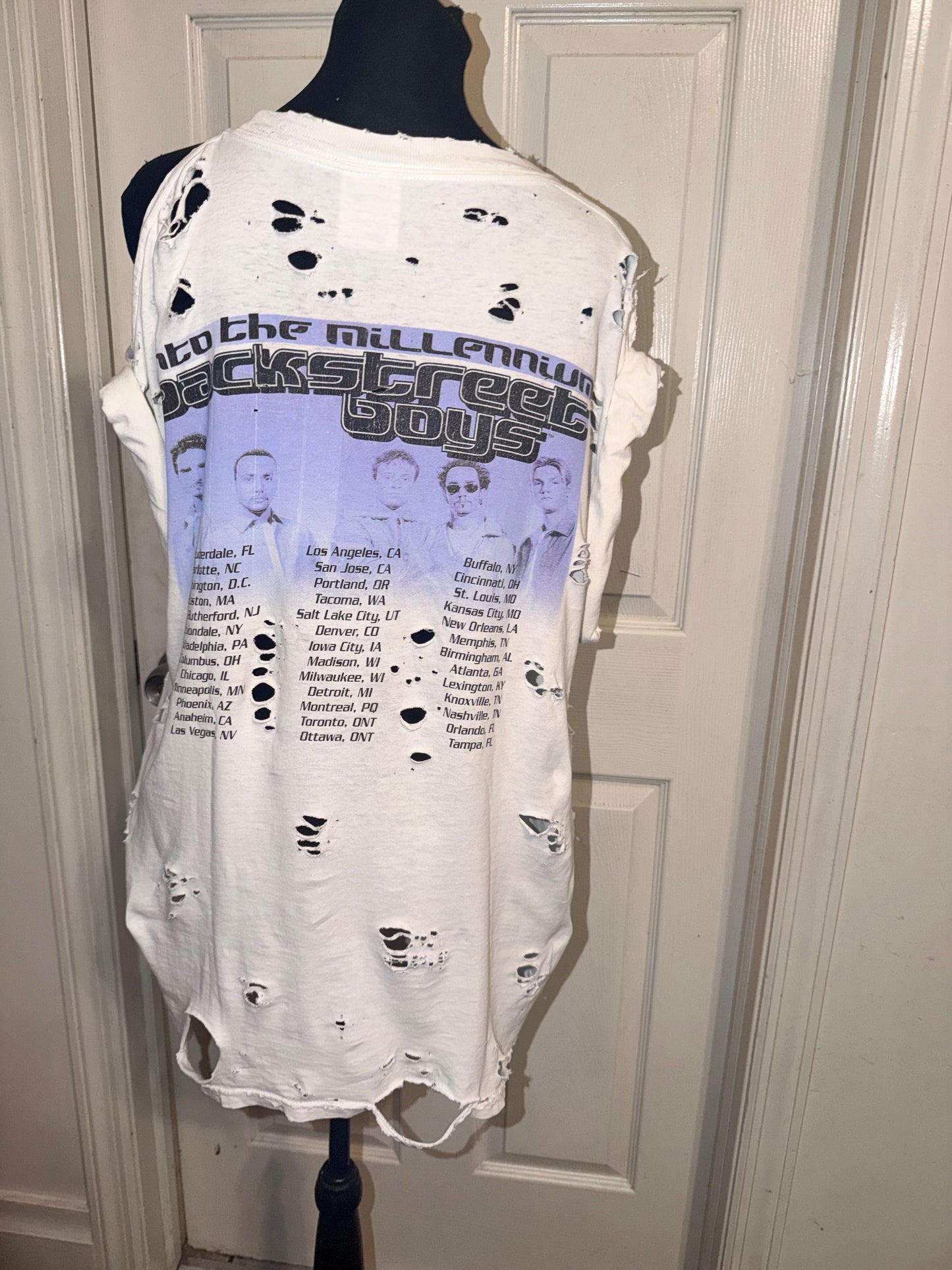 Backstreet Boys Vintage Double Sided Distressed Tee (as is)