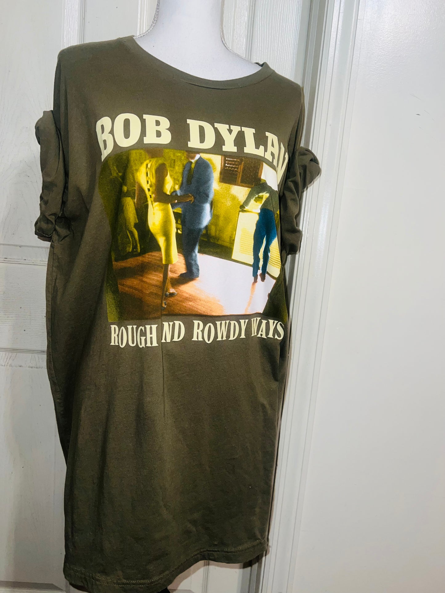 Bob Dylan Double Sided Vintage Oversized Distressed Tee