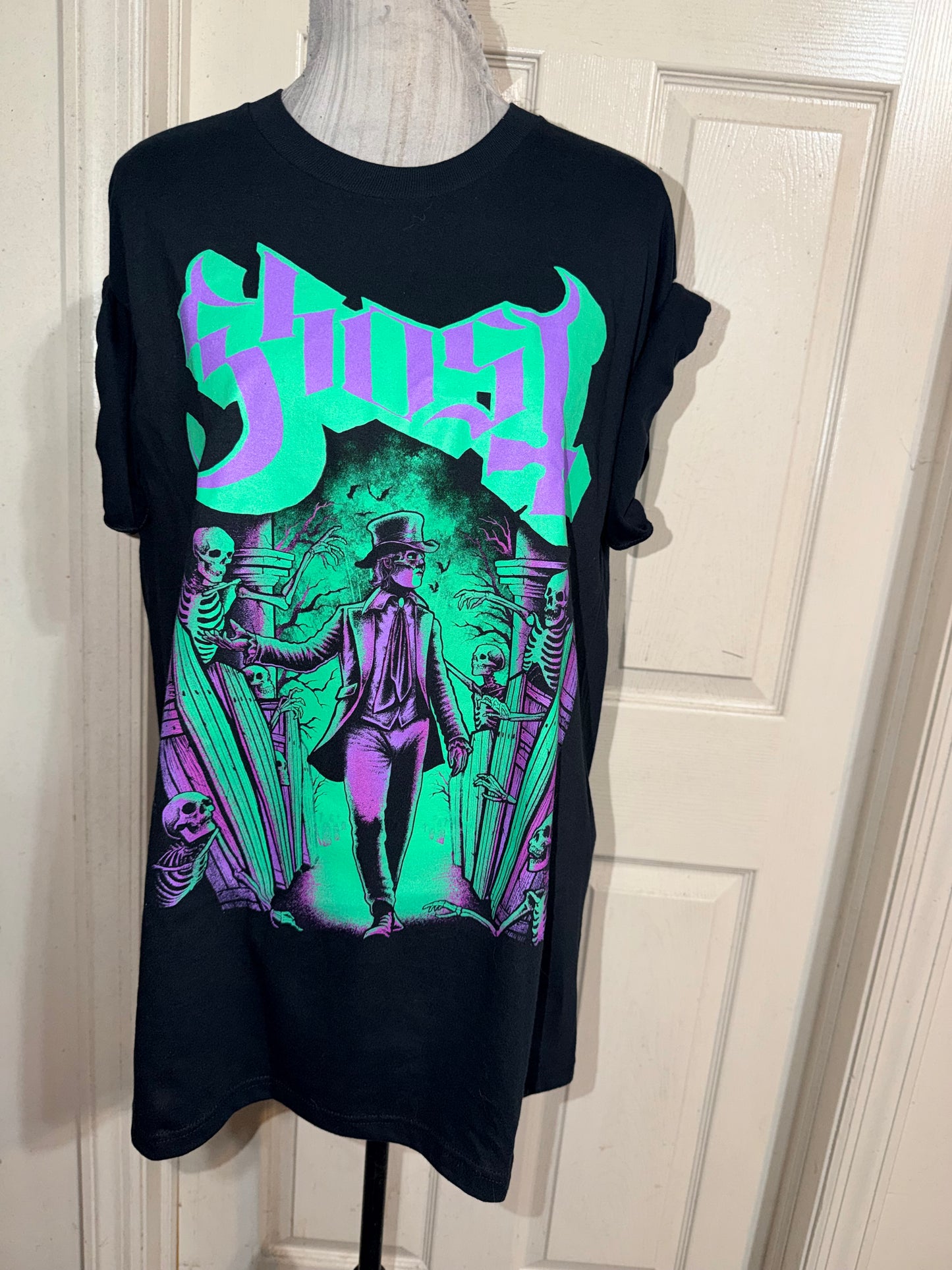 Ghost Oversized Distressed Tee