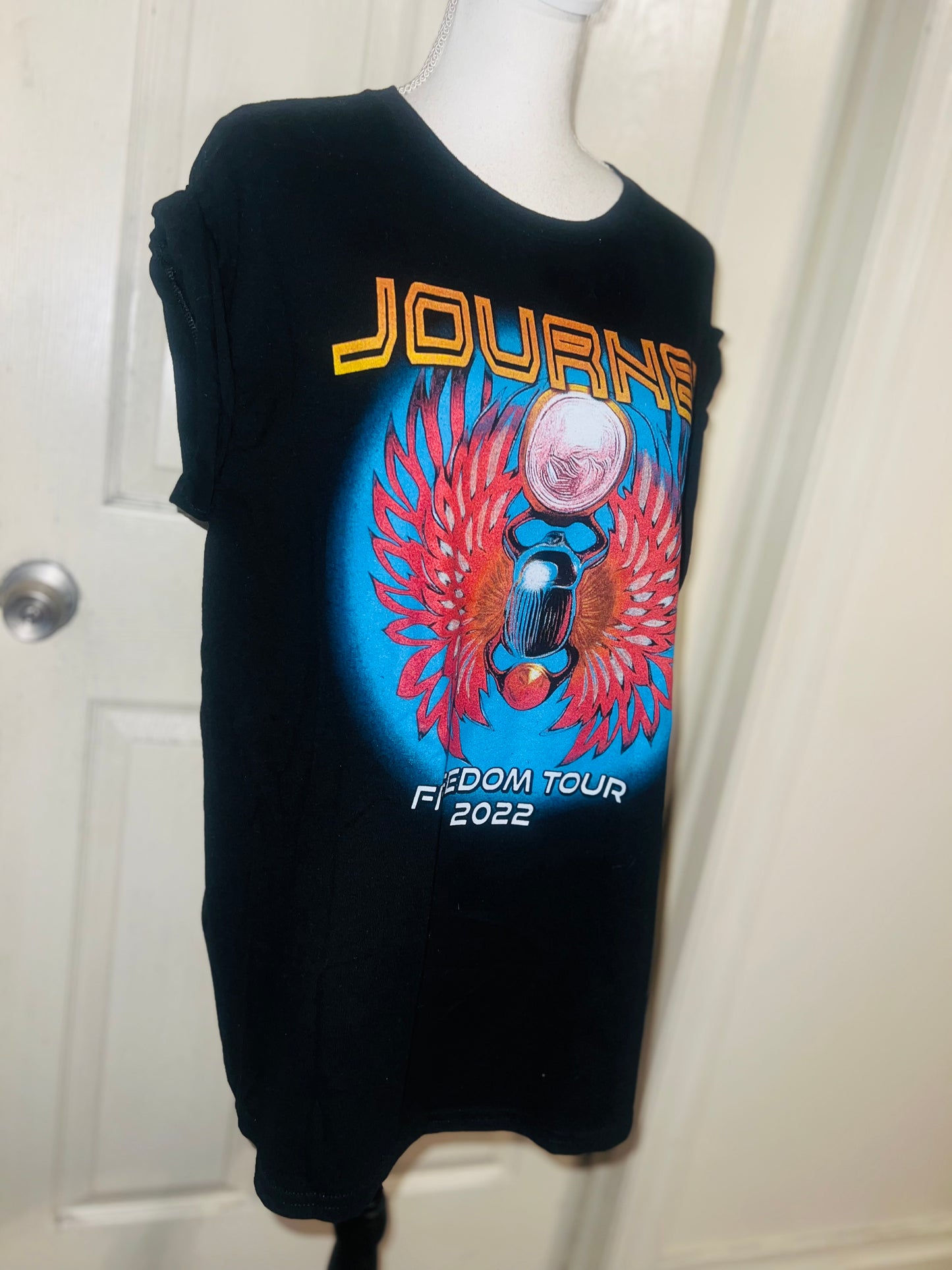 Journey (ft. Toto & Billy Idol) Oversized Distressed Tee