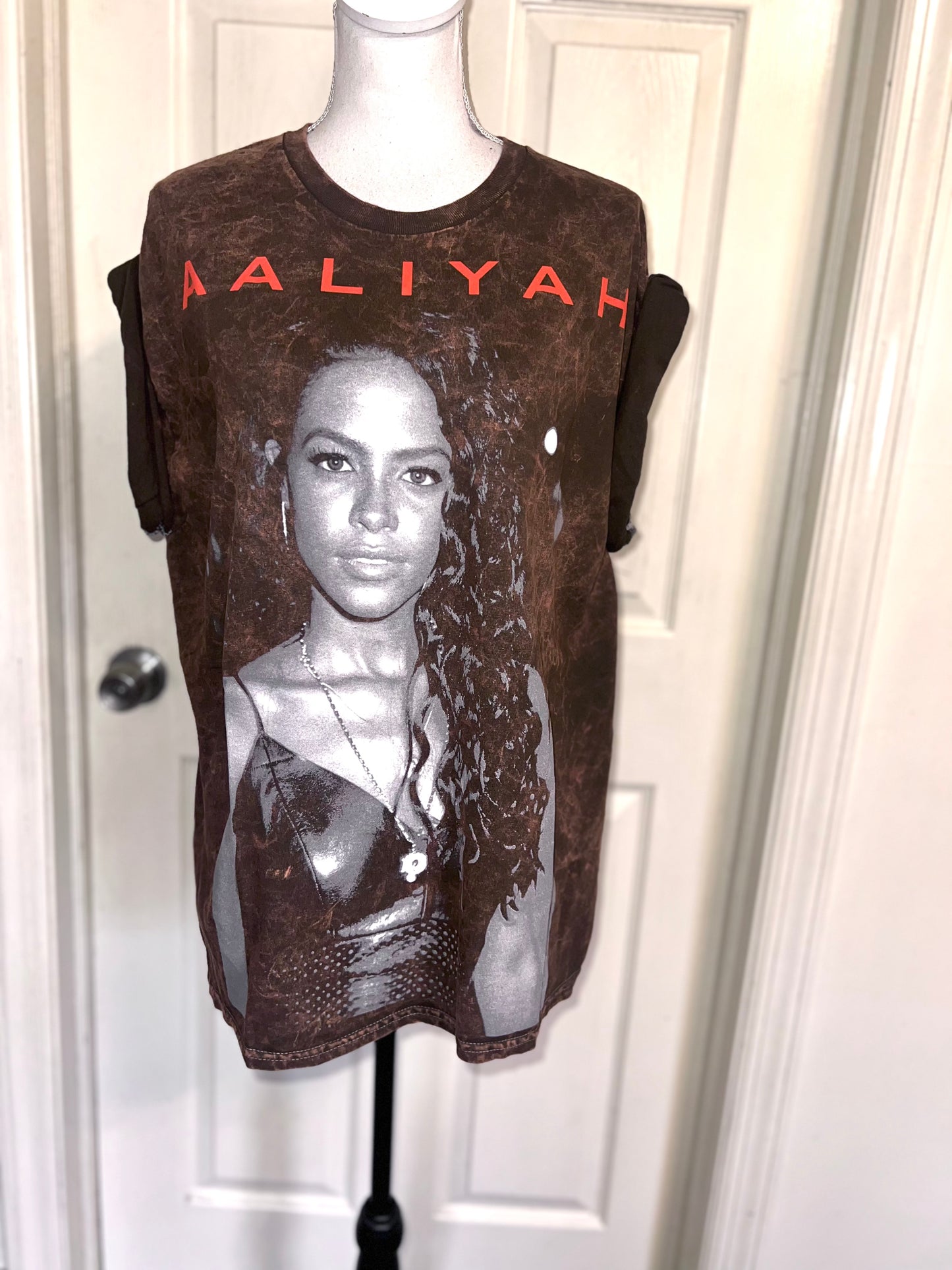 Aaliyah Oversized Distressed Tee