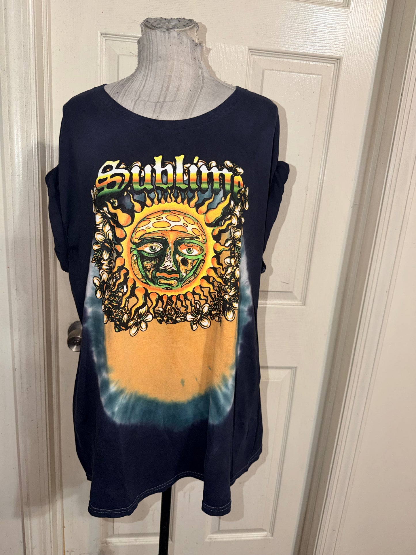 Sublime Double Sided Oversized Distressed Tee