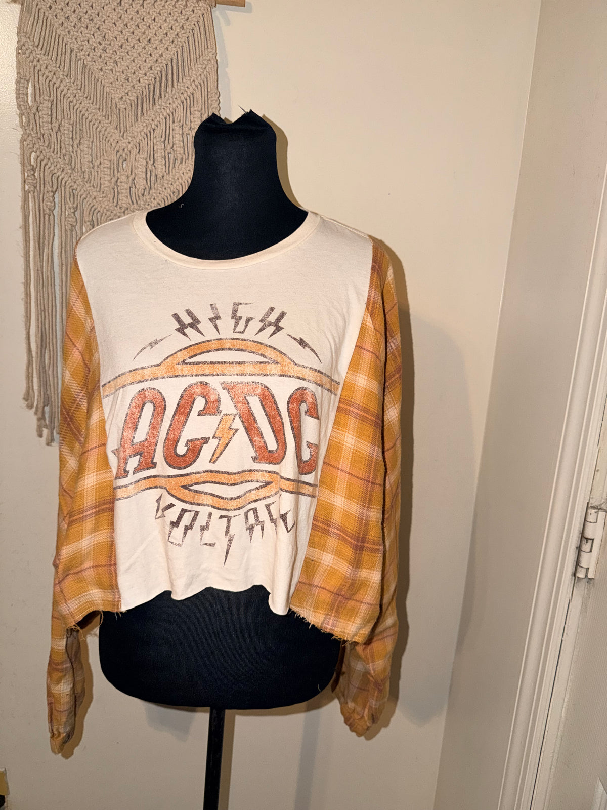 AC/DC Oversized Flannel Tee