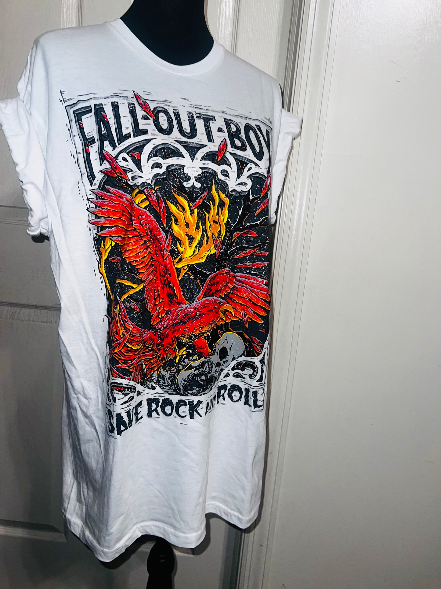 Fall Out Boy Oversized Distressed Tee