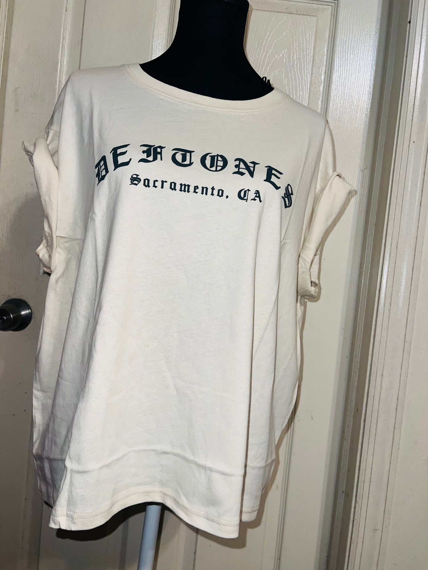 Deftones Oversized Distressed Tee