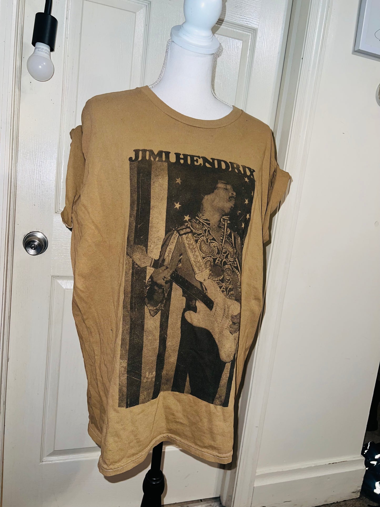 Jimi Hendrix Oversized Distressed Tee