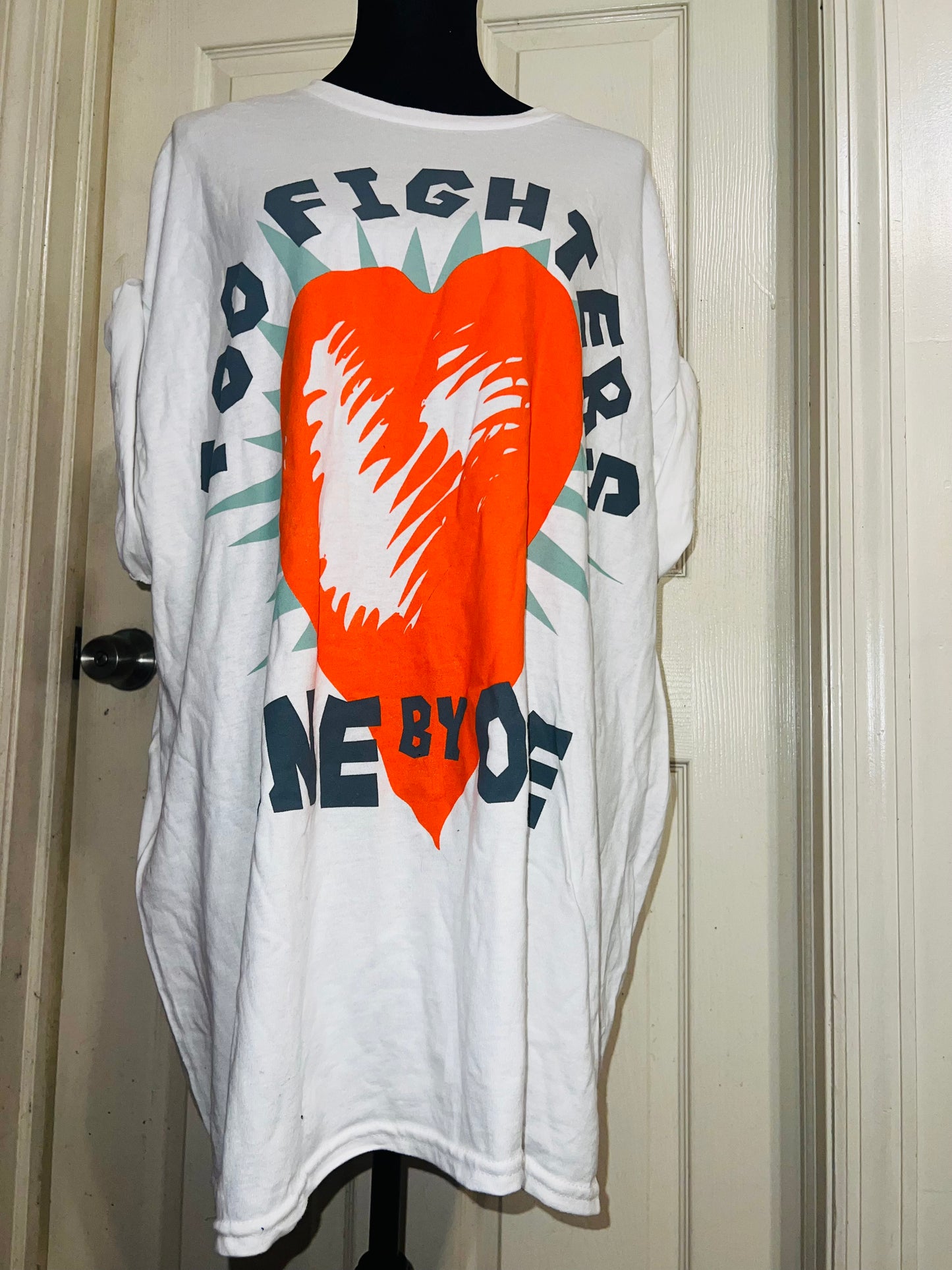 Foo Fighters Oversized Distressed Tee