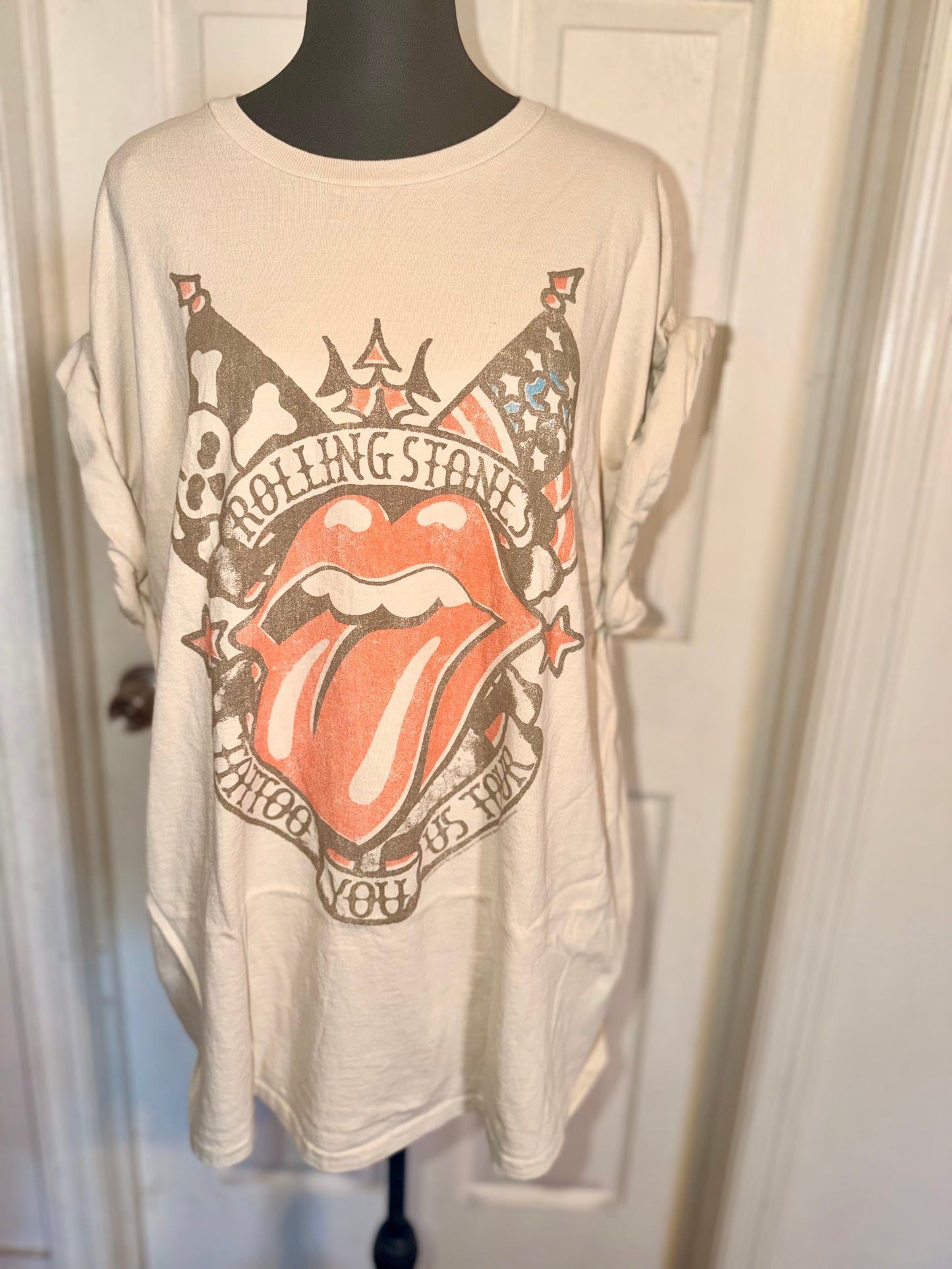 The Rolling Stones Oversized Distressed Tee