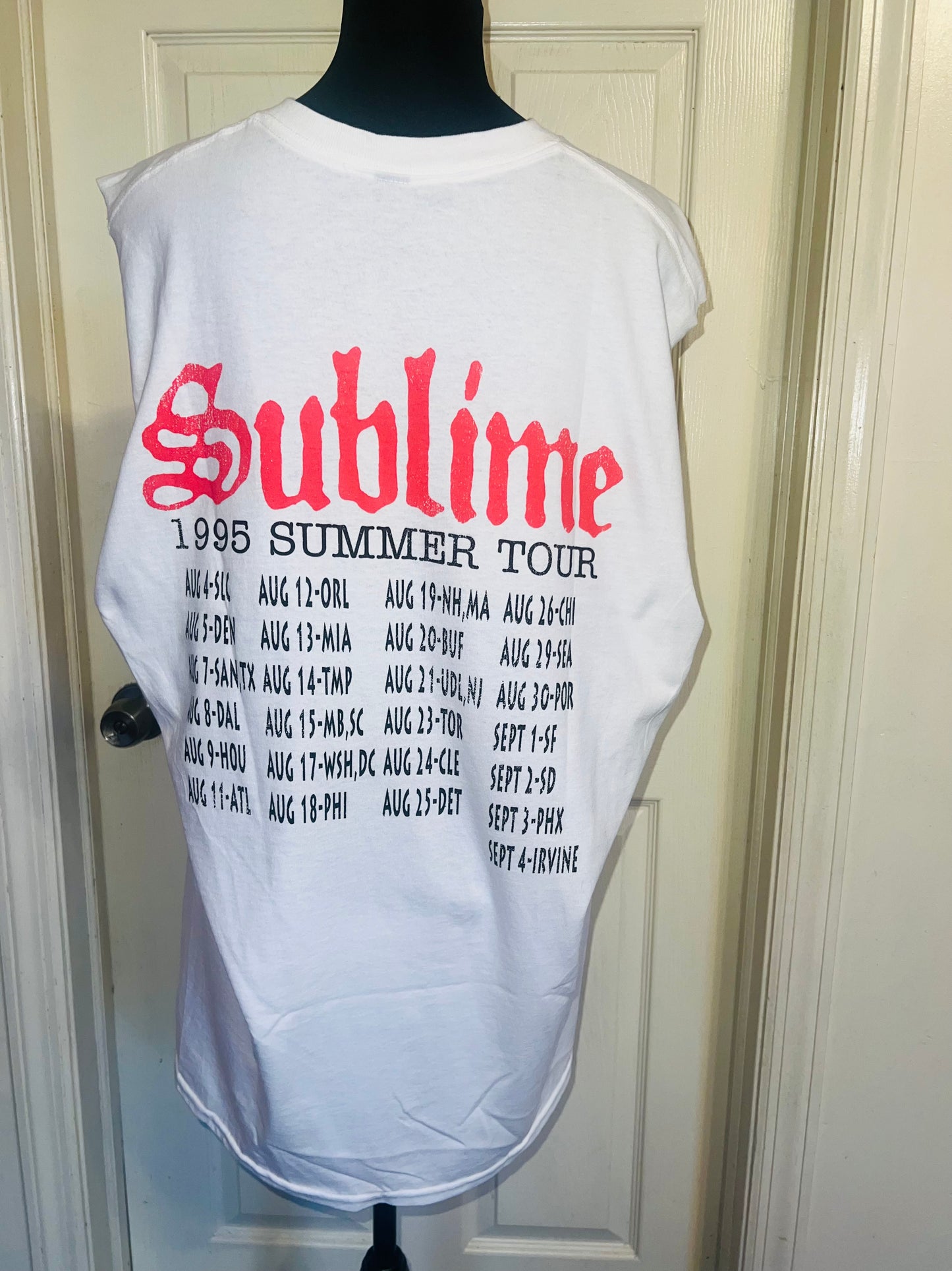 Sublime Double Sided Oversized Distressed Tank