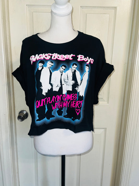 Backstreet Boys Oversized Distressed Tee