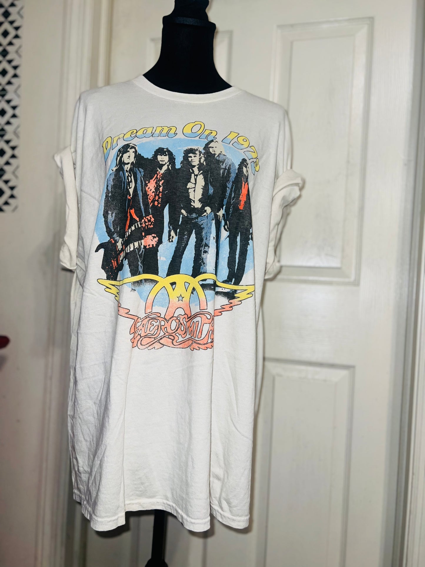 Aerosmith Oversized Distressed Tee