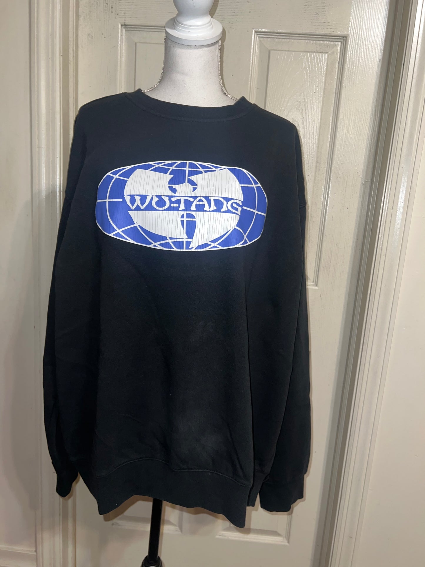 Wu-Tang Clan Oversized Distressed Sweatshirt