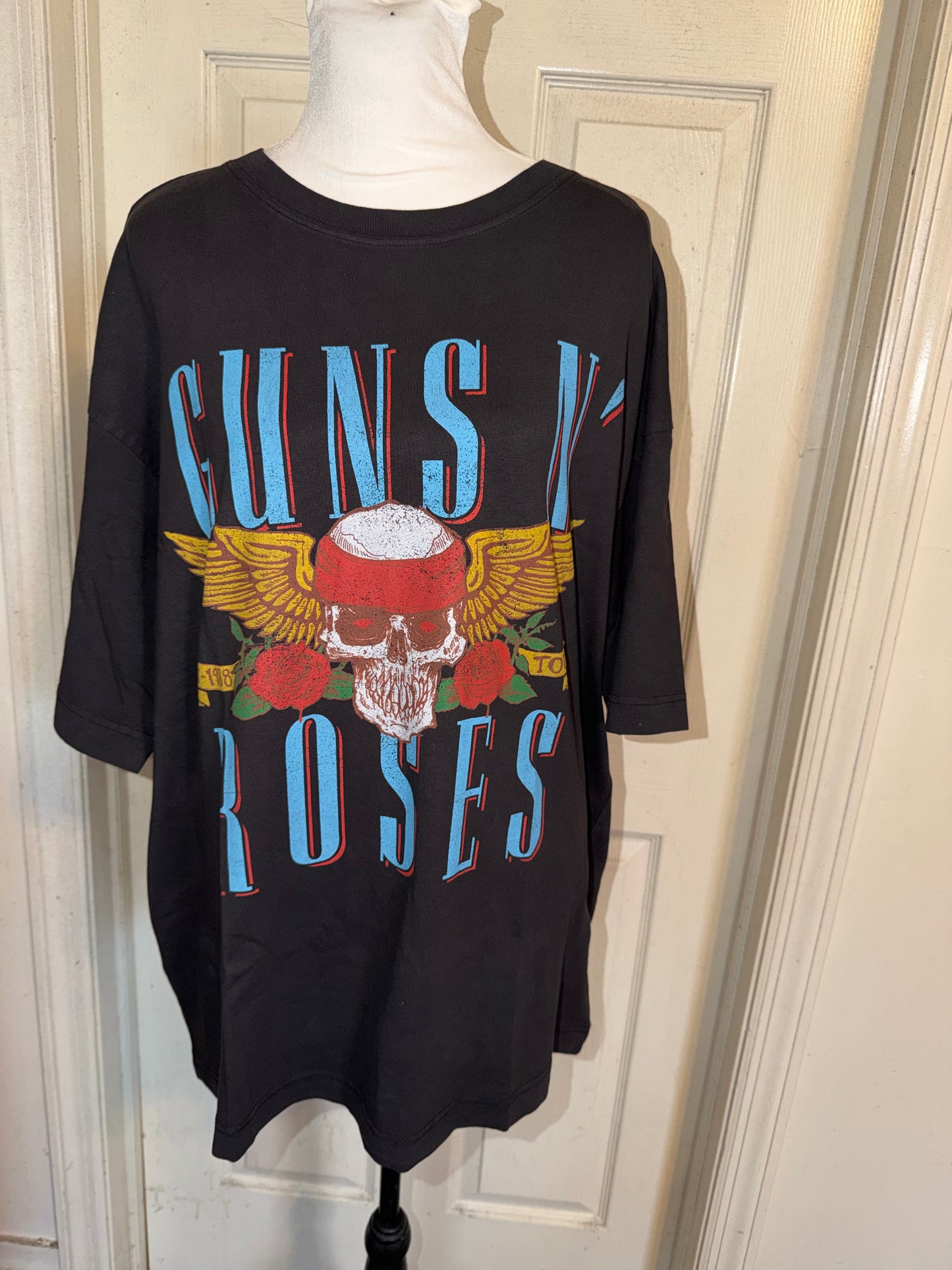 Guns N’ Roses Double Sided Oversized Distressed Tee