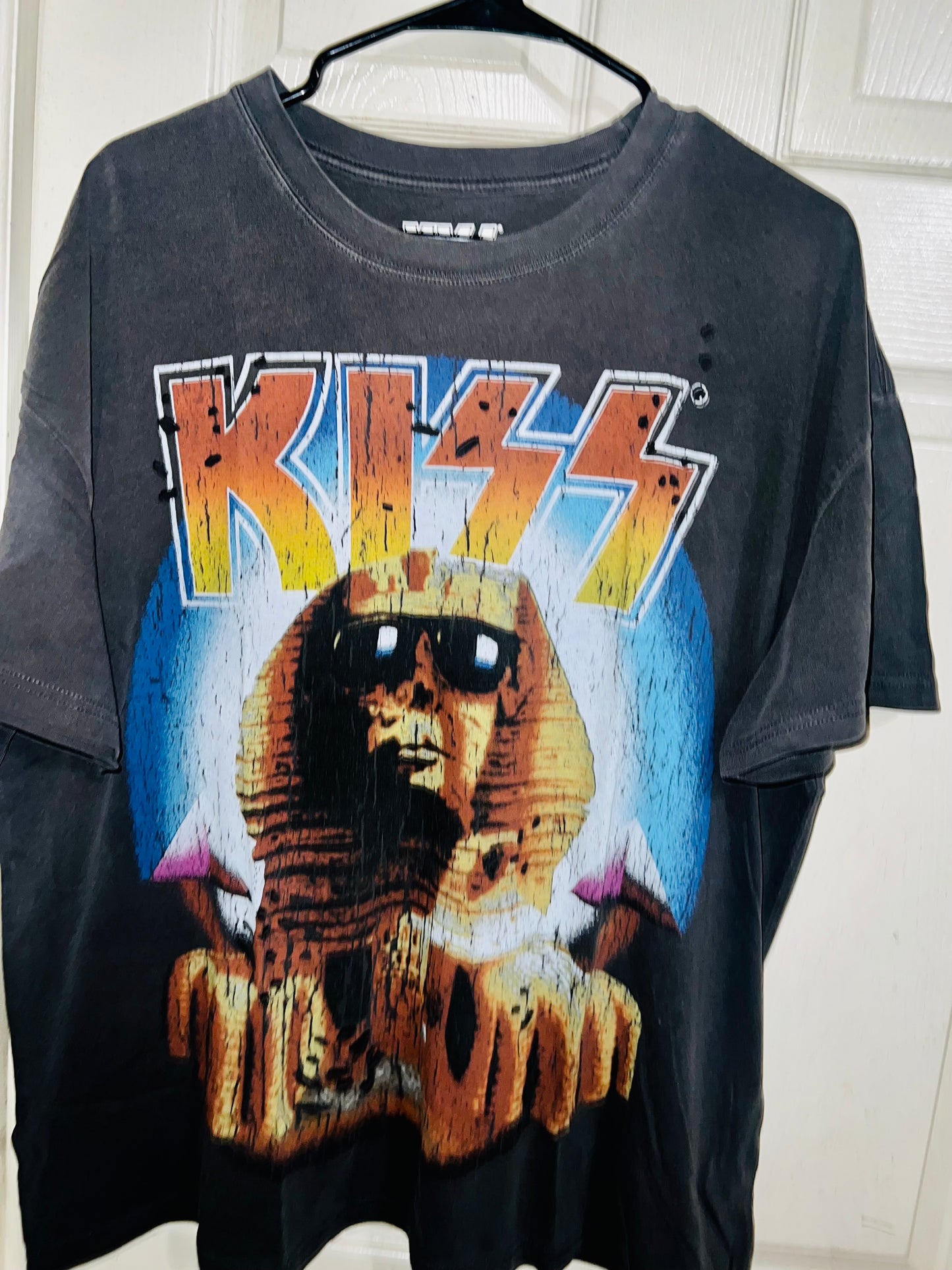 KISS Pyramids Oversized Distressed Tee