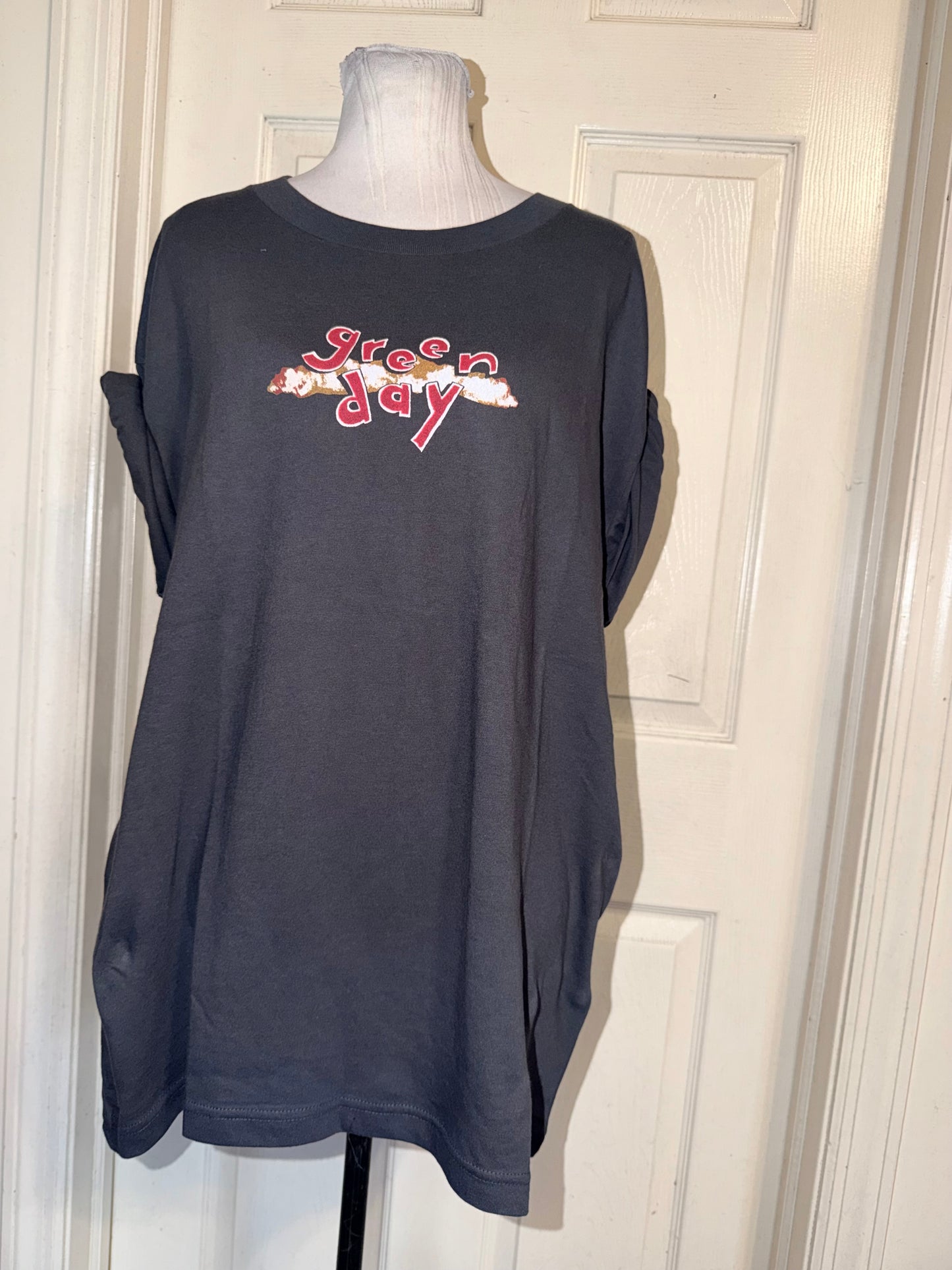 Green Day Double Sided Oversized Tee