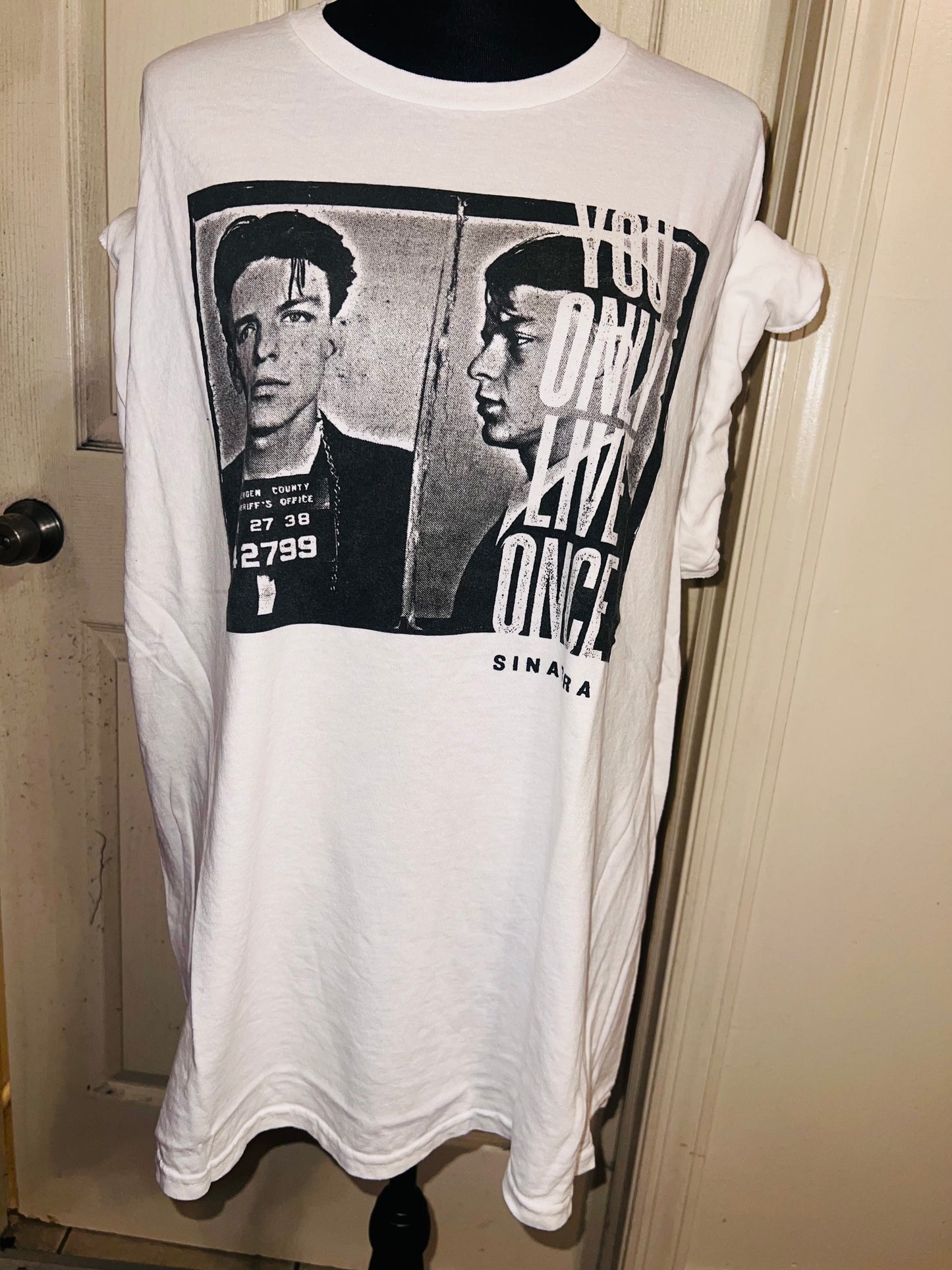 Frank Sinatra Oversized Distressed Tee