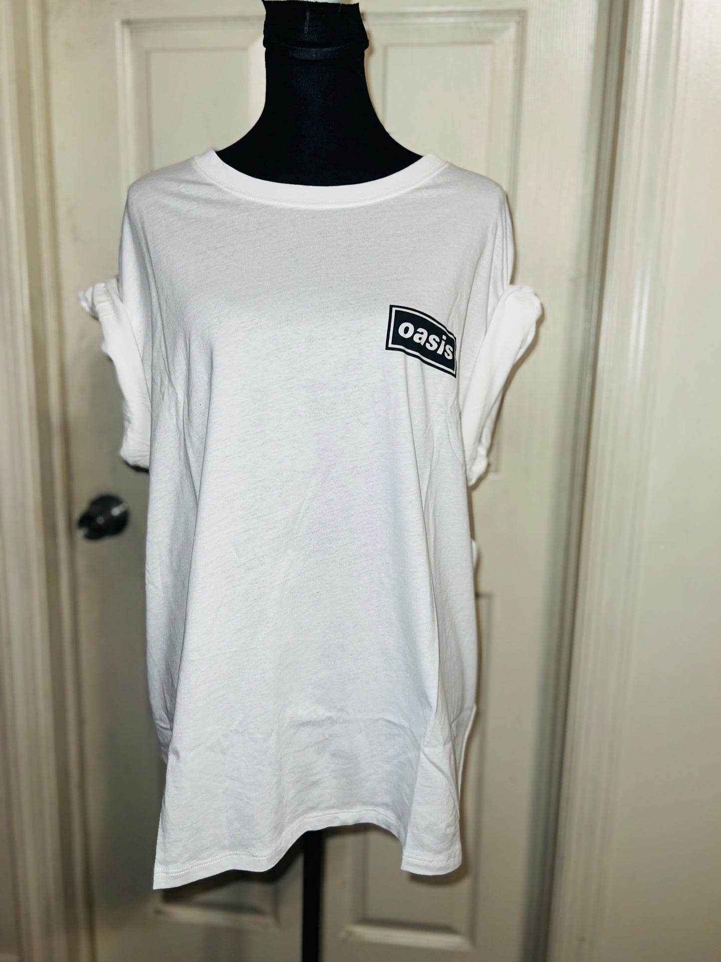 Oasis Double Sided Oversized Distressed Tee