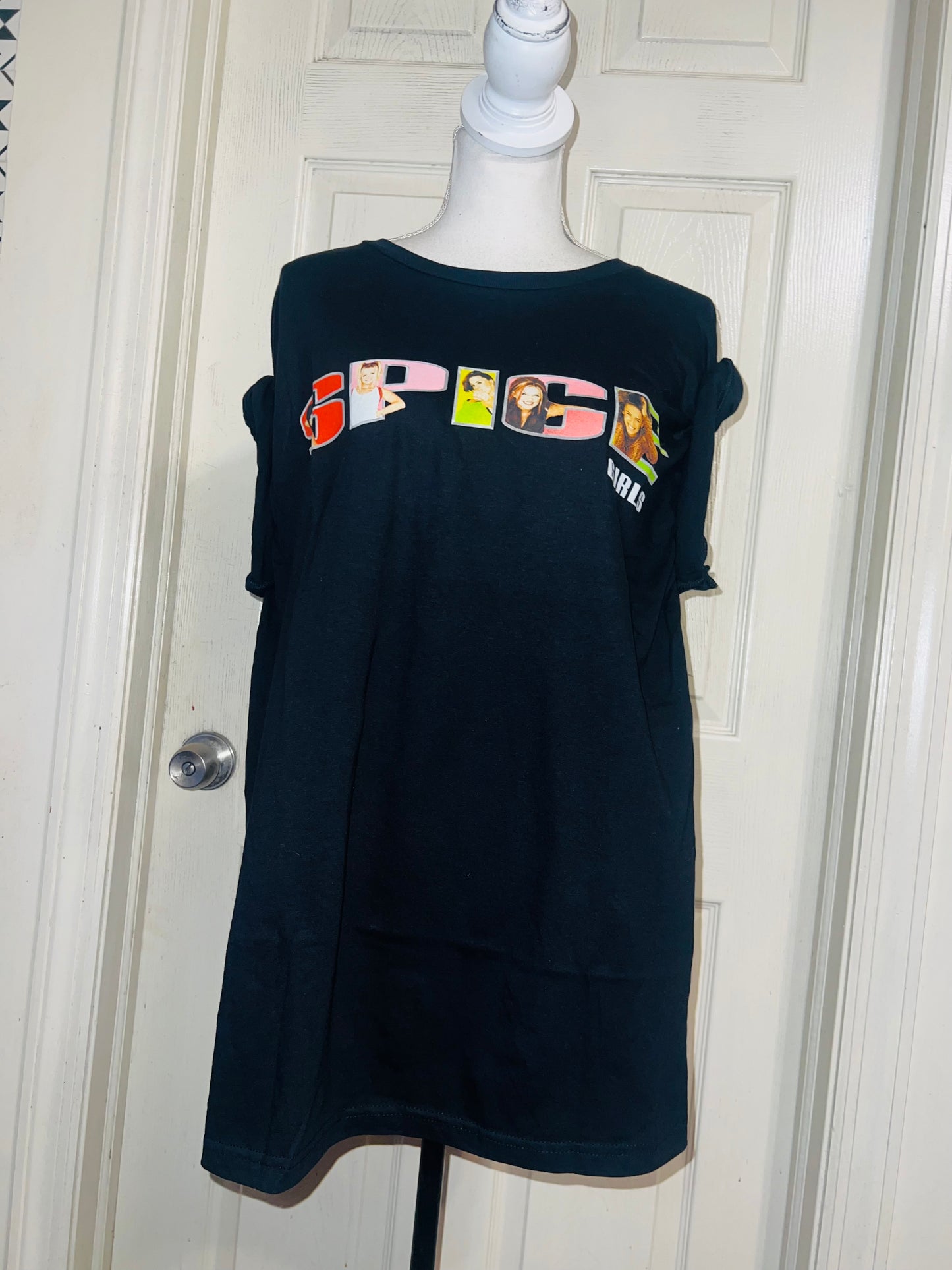 Spice Girls Oversized Distressed Tee
