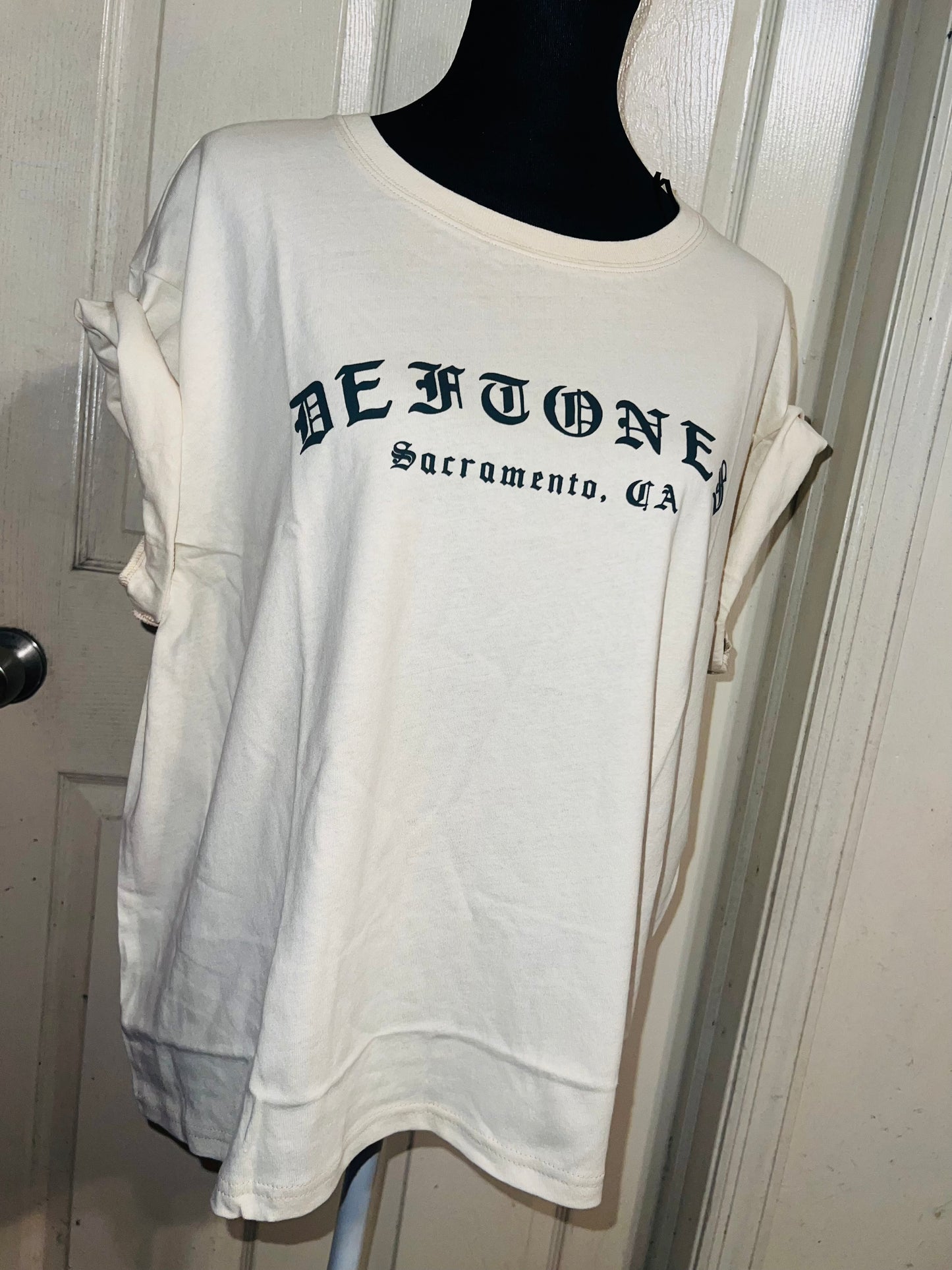 Deftones Oversized Distressed Tee