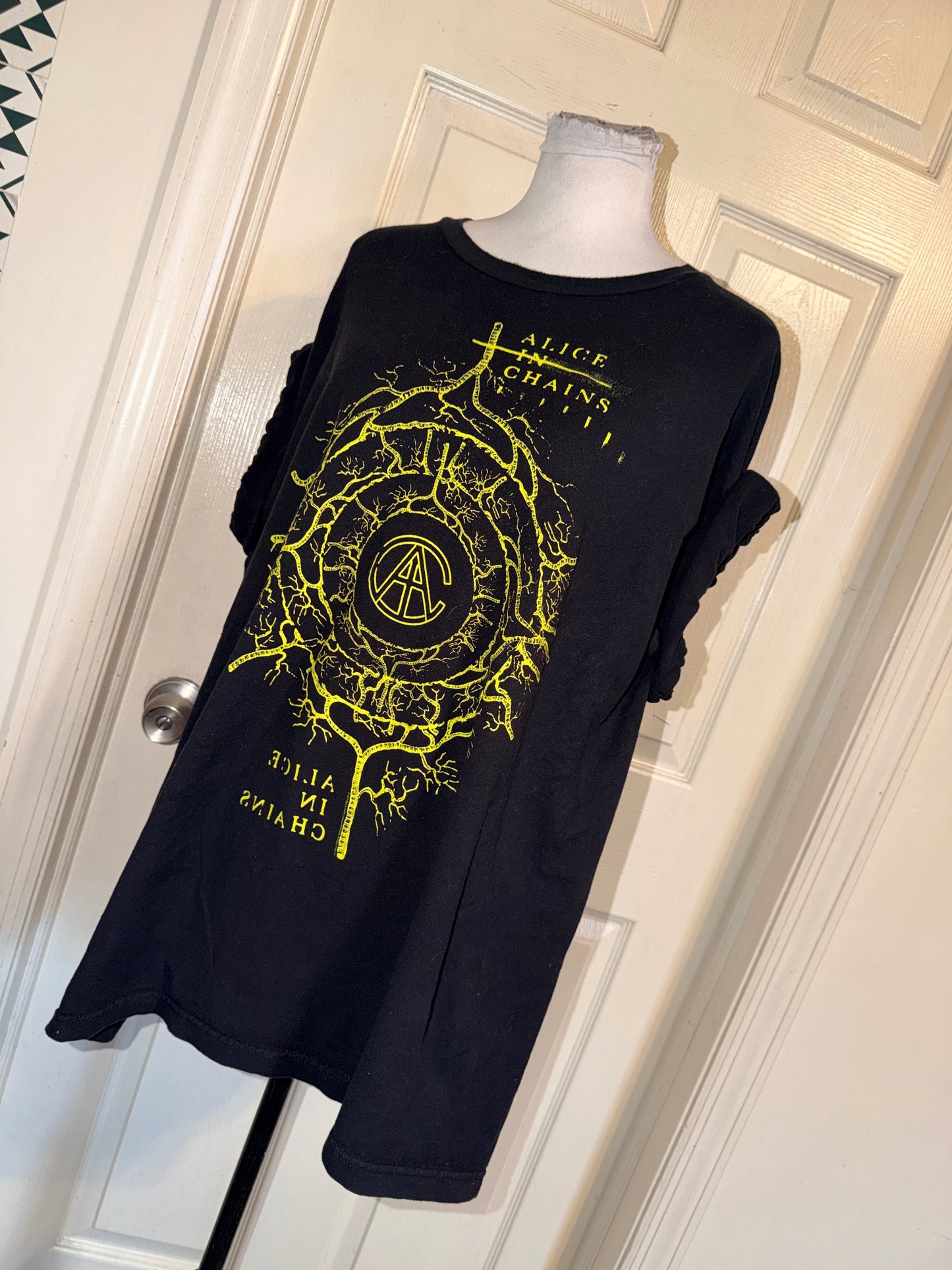 Alice In Chains Double Sided Oversized Distressed Tee