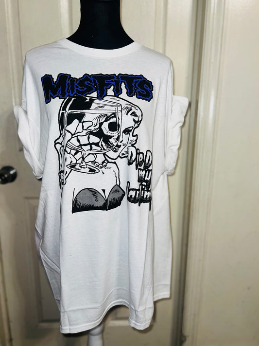 Misfits Oversized Distressed Tee