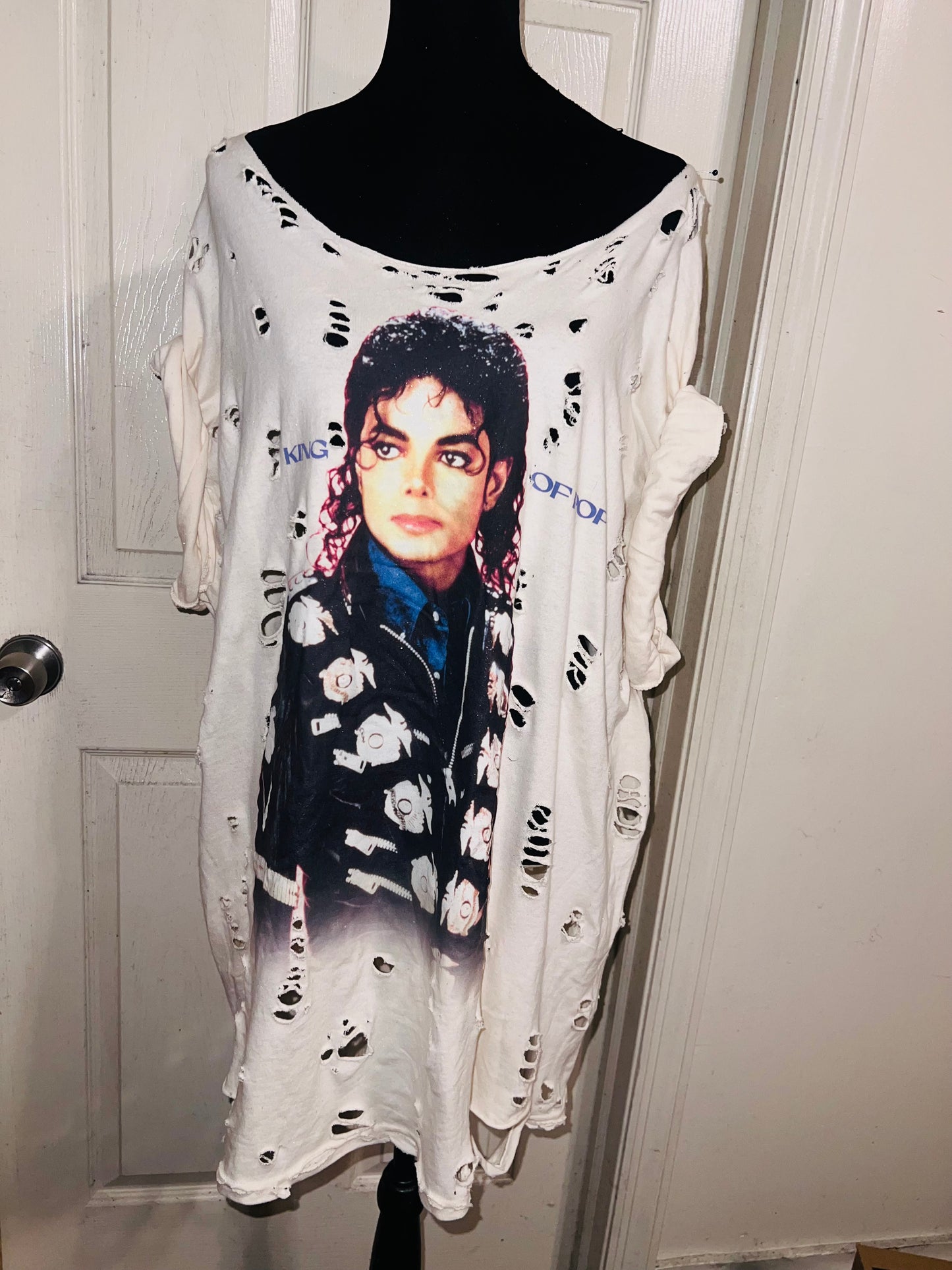 Michael Jackson Oversized Distressed Tee