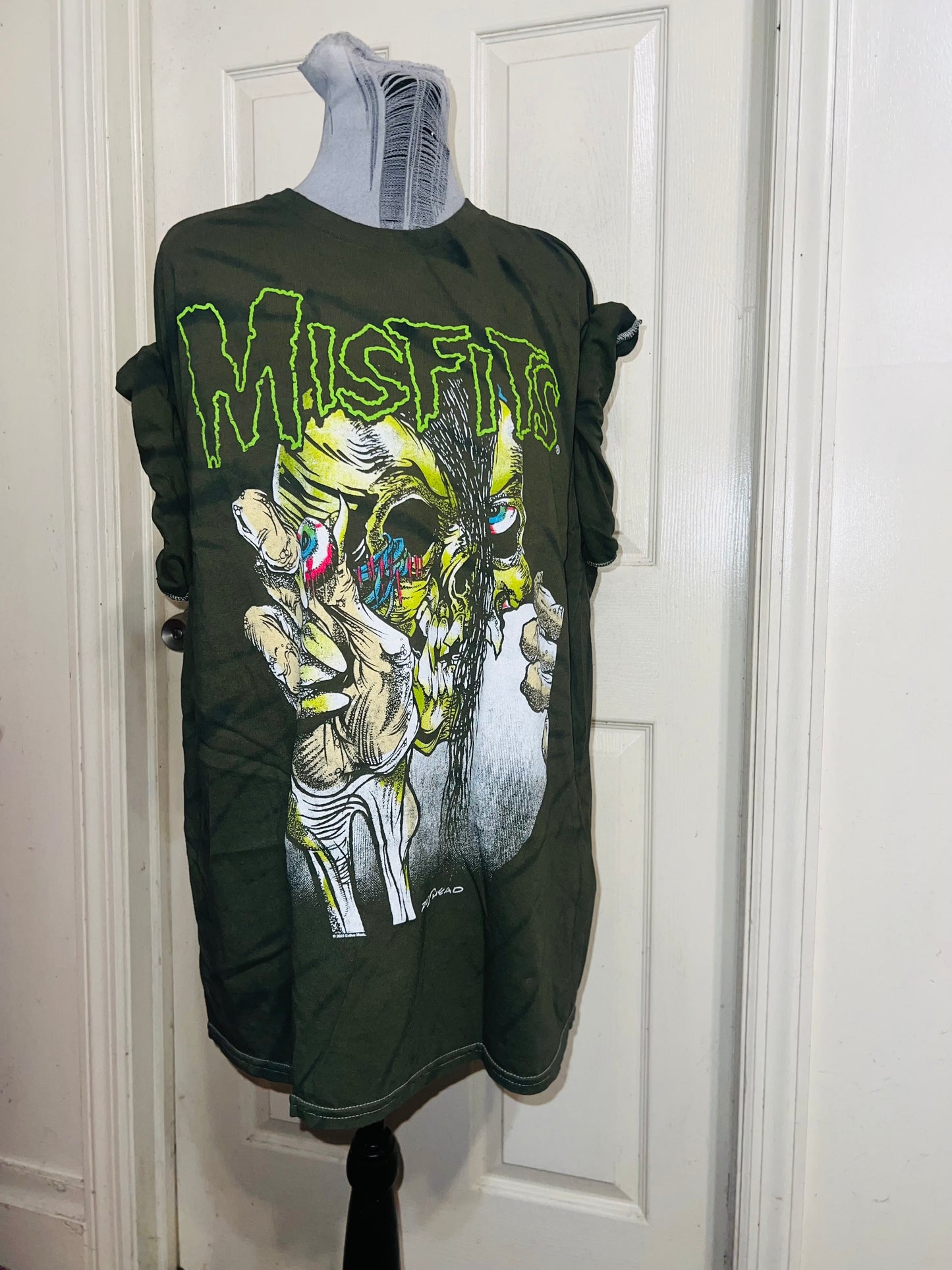 The Misfits Tie Dye Oversized Distressed Tee