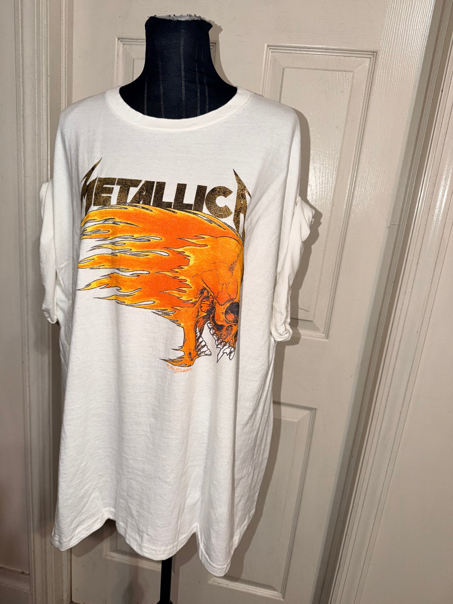 Metallica Double Sided Oversized Distressed Tee