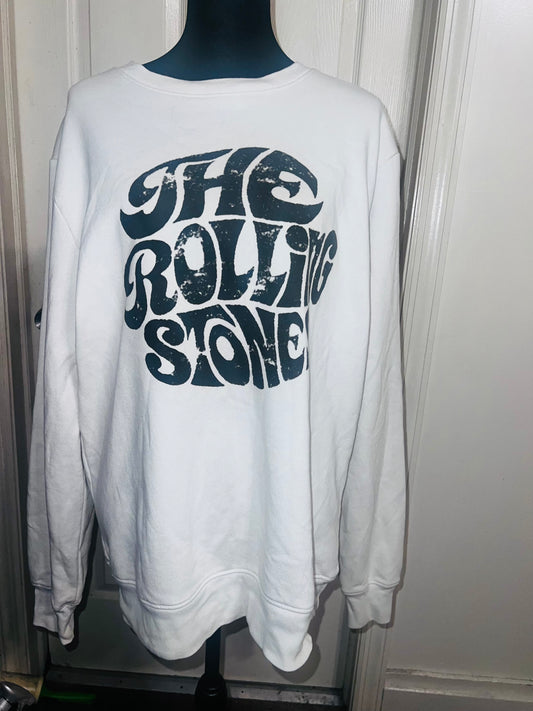 The Rolling Stones Oversized Distressed Sweatshirt