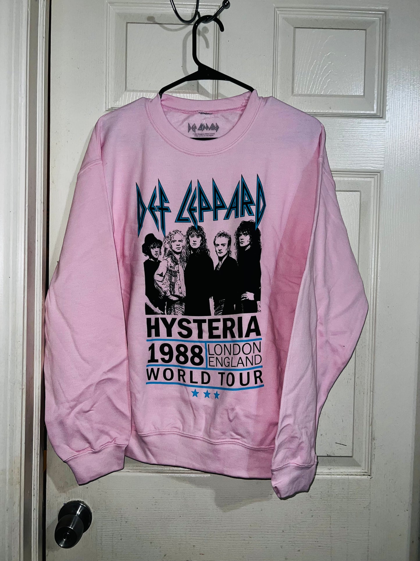 Def Leppard Hysteria Tour Oversized Sweatshirt